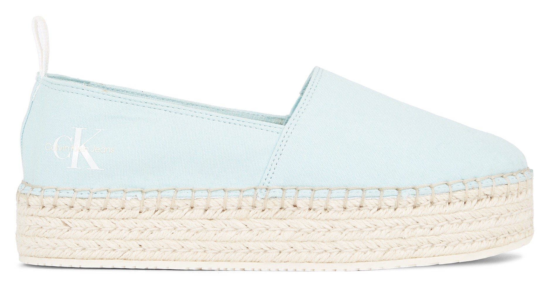 Calvin Klein Espadrilles PLATFORM ESPADRILLE ML BTW Zomerschoen, slipper, strand schoen met jute plateausole