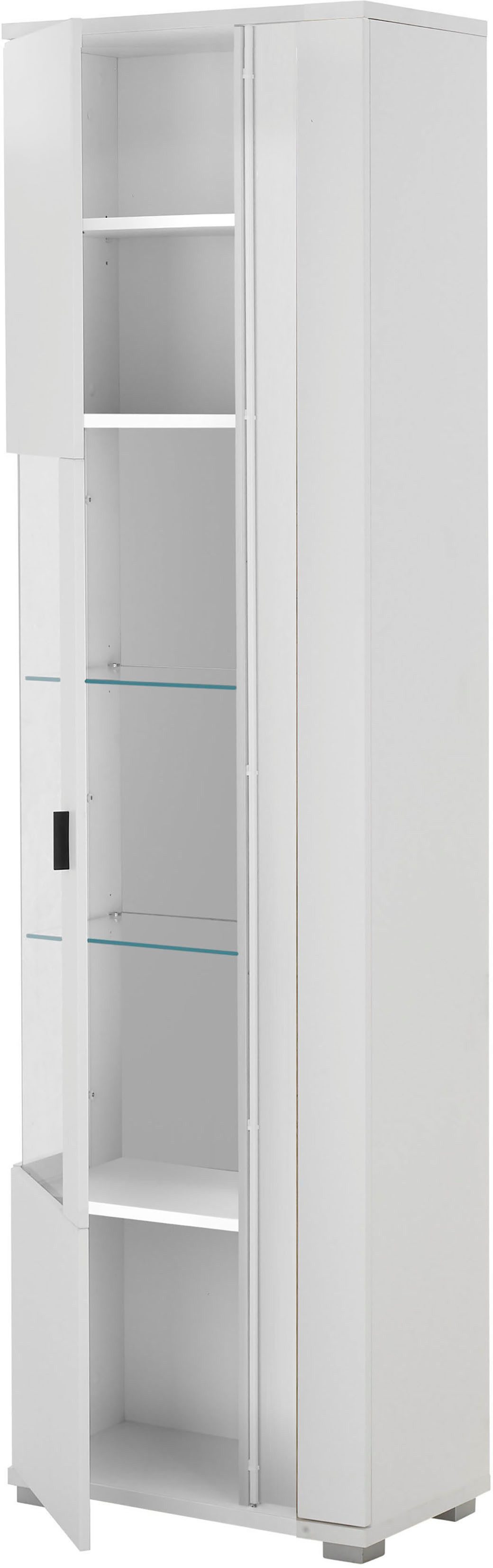 INOSIGN Vitrinekast Long Island in moderne trendkleur, inclusief verticale verlichting, breedte 55 cm (1 stuk)