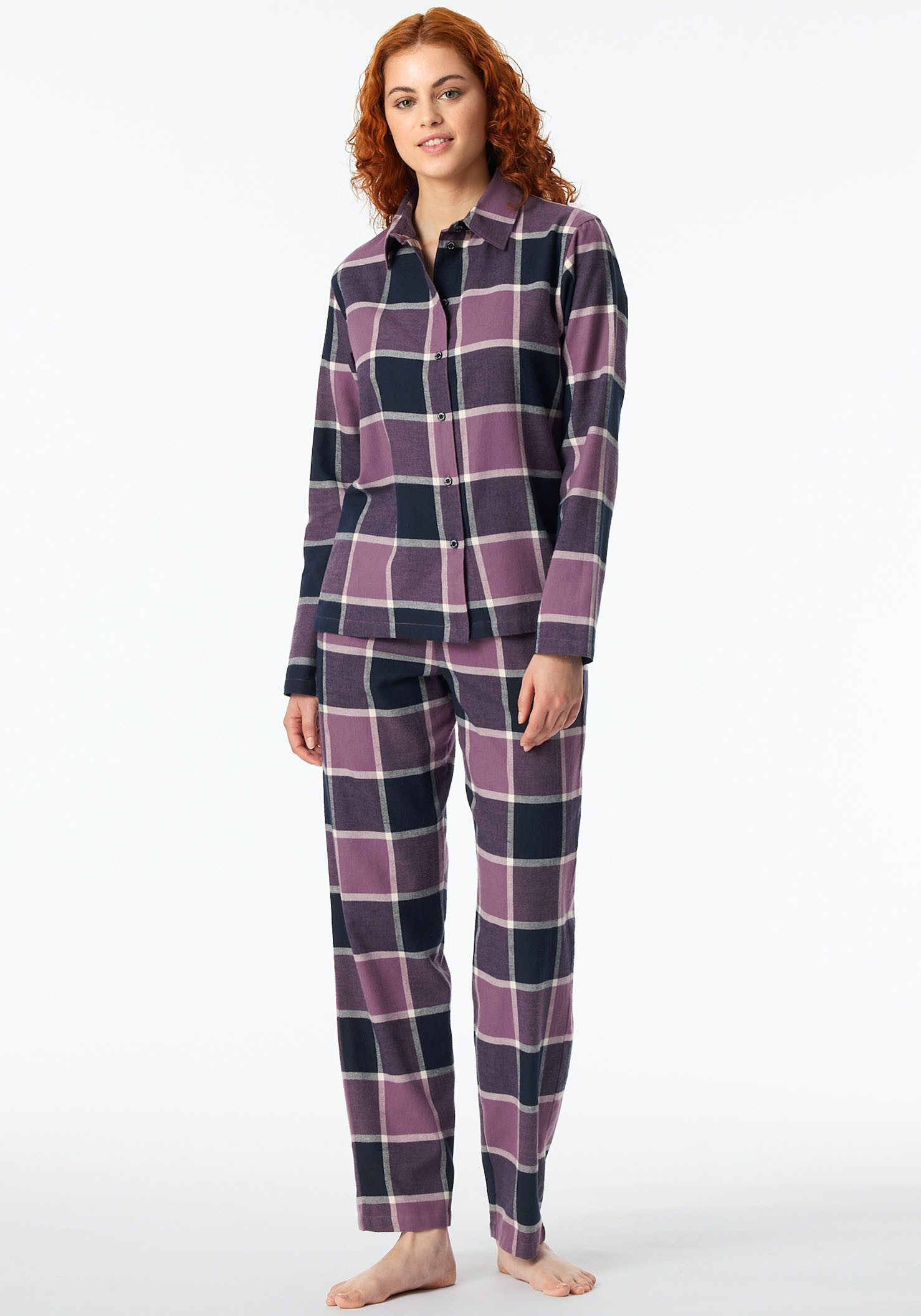 Schiesser Pyjama SELECTED PREMIUM WARMING (2-delig)