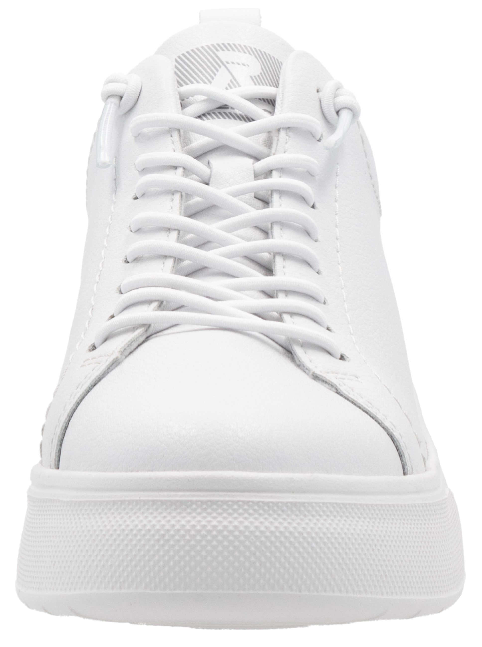 RIEKER Sport Plateausneakers , vrijetijdsschoen, lage schoen, veterschoen met schachtversteviging