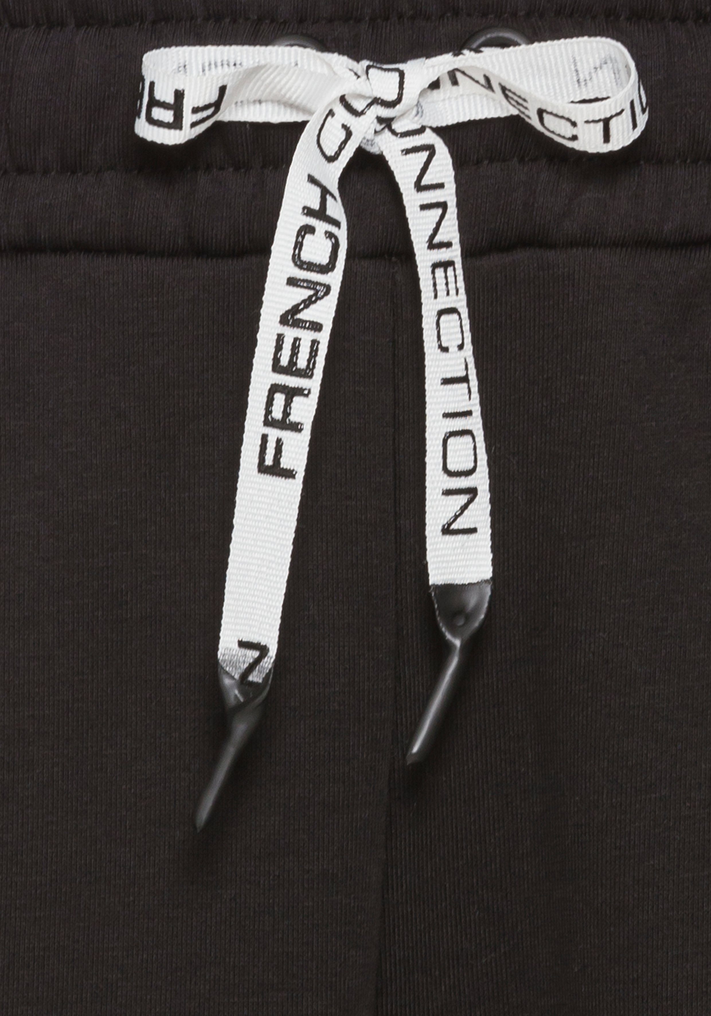 French Connection Sweatbroek met zij contraststrepen en logo-print