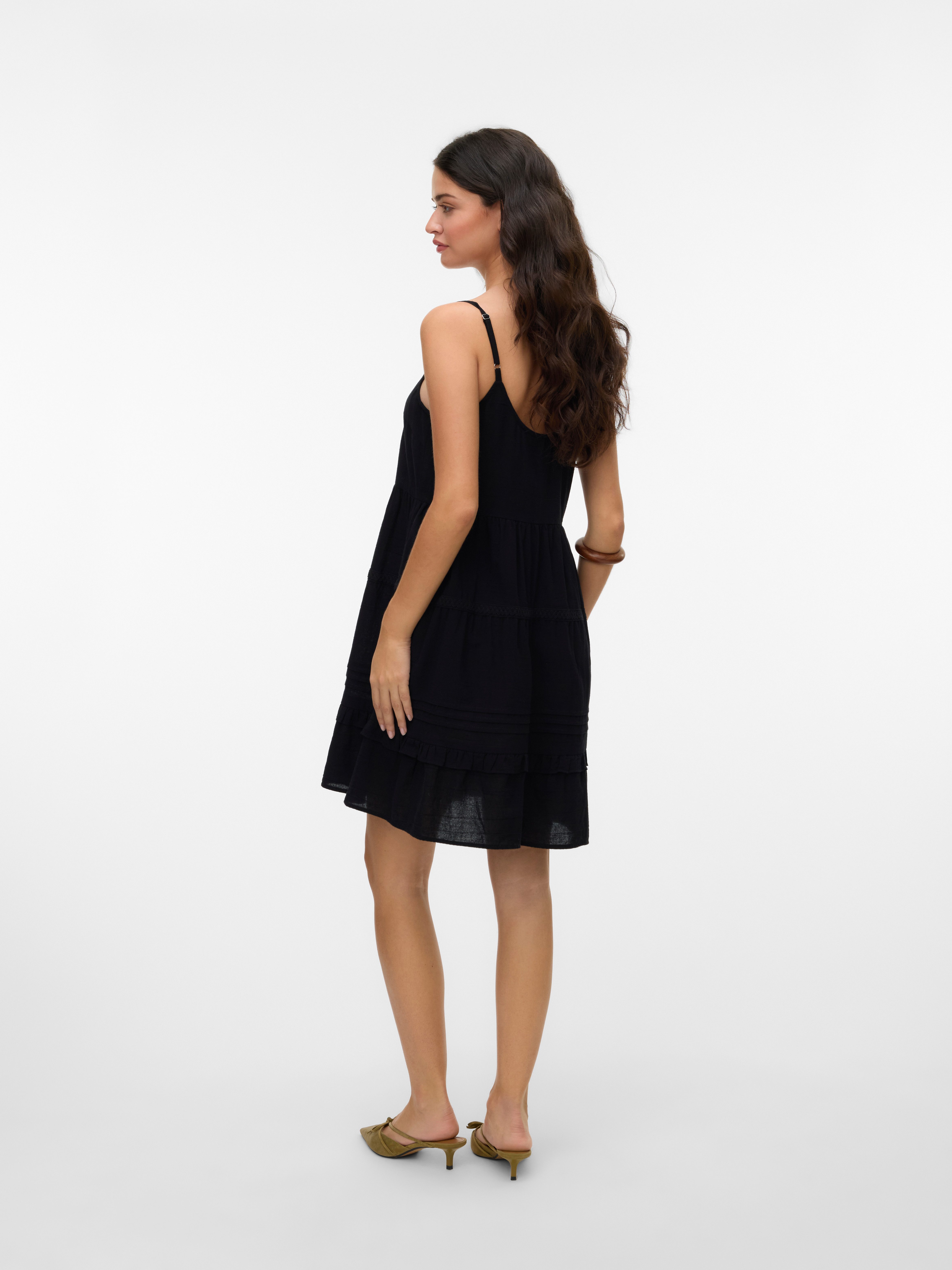 Vero Moda Jurk met bandjes VMPRETTY SHORT SINGLET DRESS WVN GA NOOS