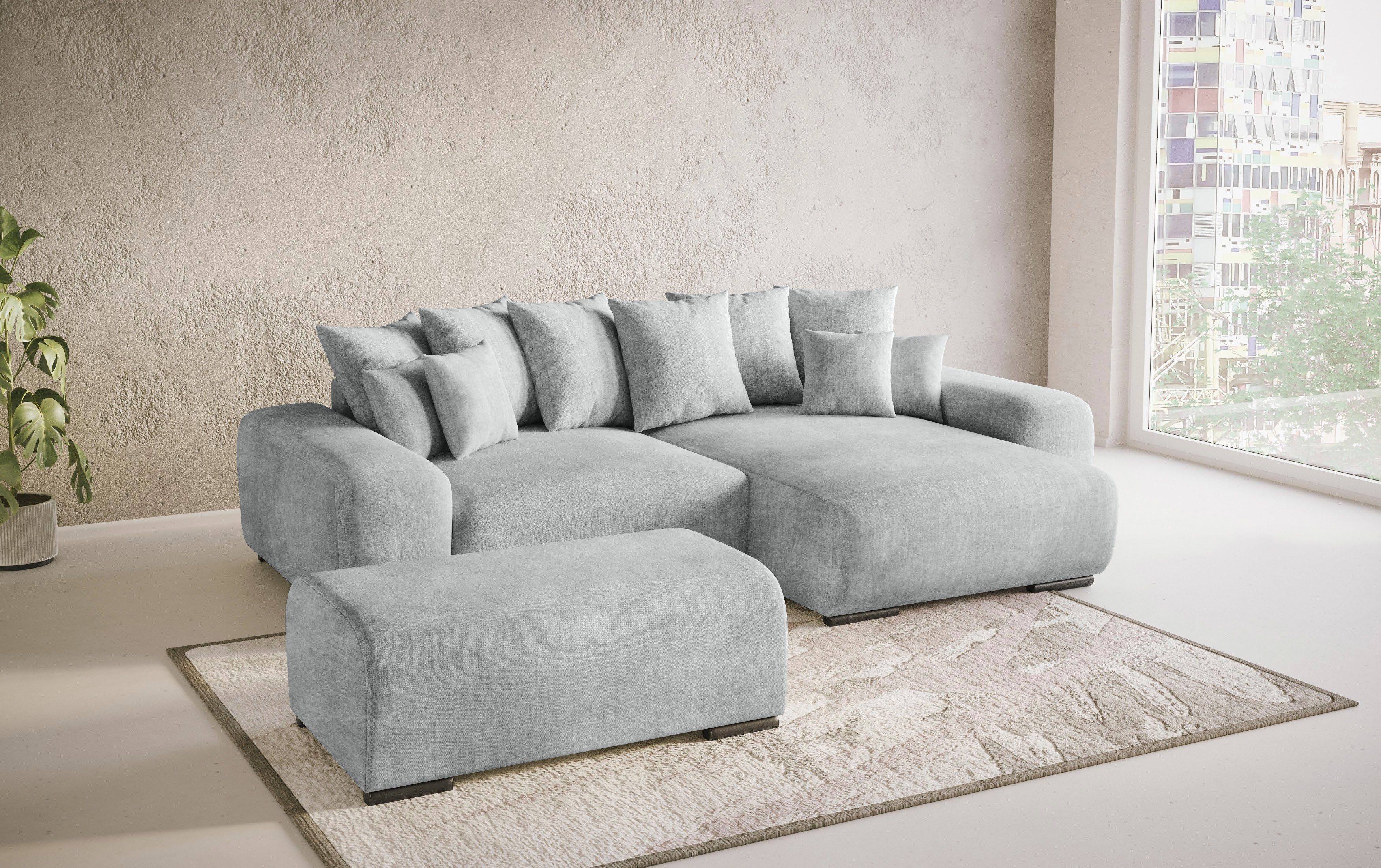 Mr. Couch Hoekbank Sundance II Doorlopende slaper met EasyBett-slaapfunctie, bedlade