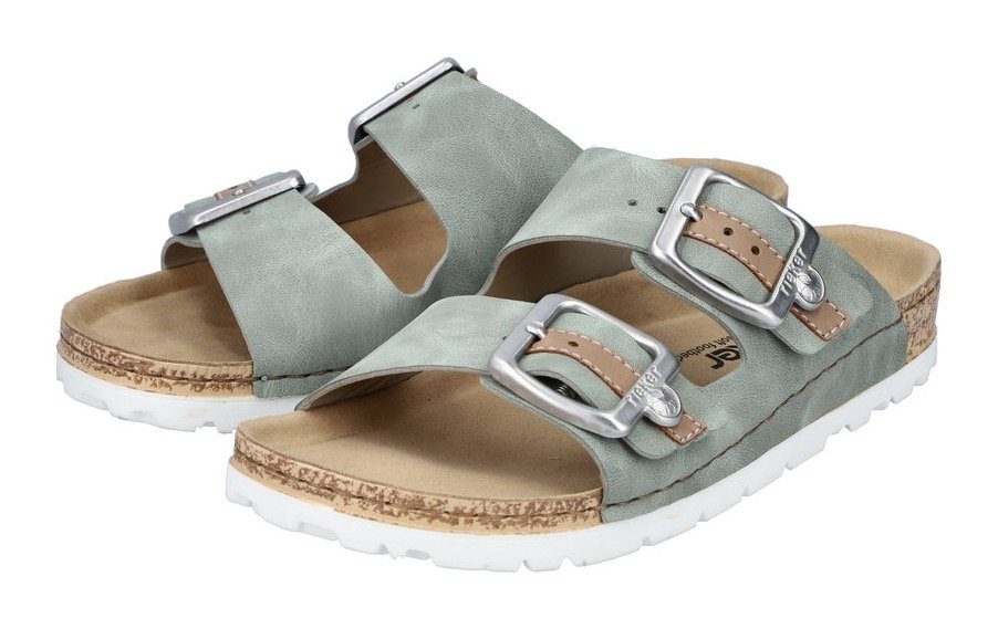 Rieker Slippers zomerschoen, slippers met verstelbare gespen