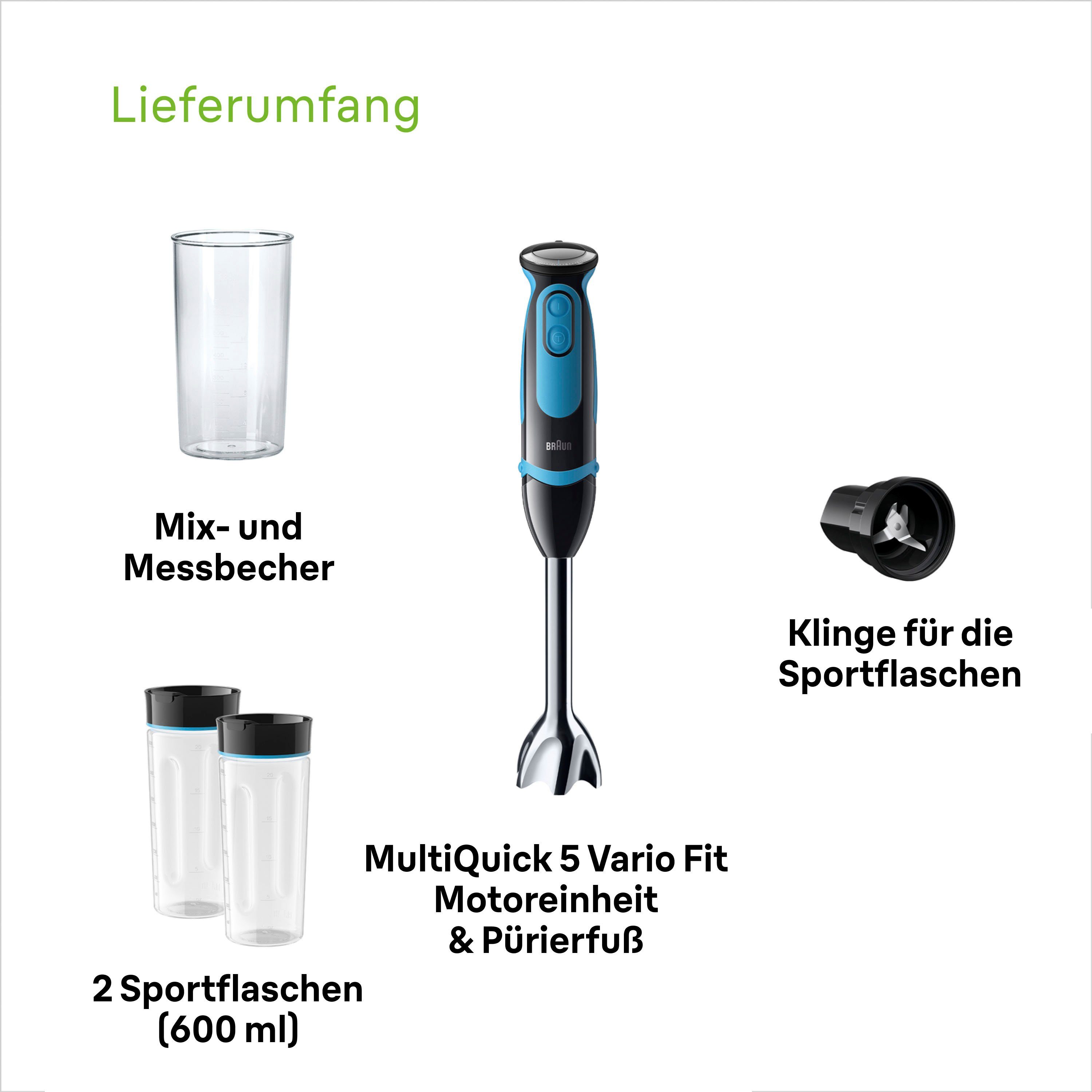 Braun Staafmixer MQ 5252 BKBL MultiQuick 5 Vario