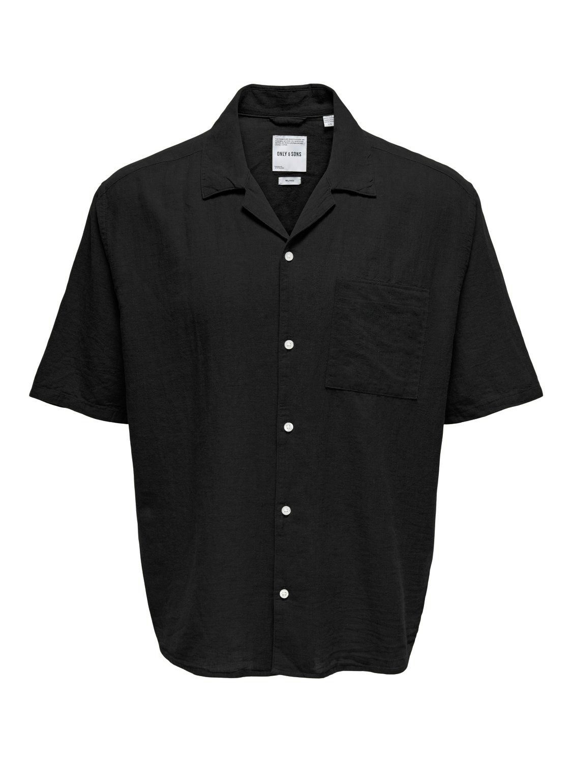 ONLY & SONS Overhemd met korte mouwen ONSCAIDEN LIFE RELAX SS RESORT 1PKT SHIR