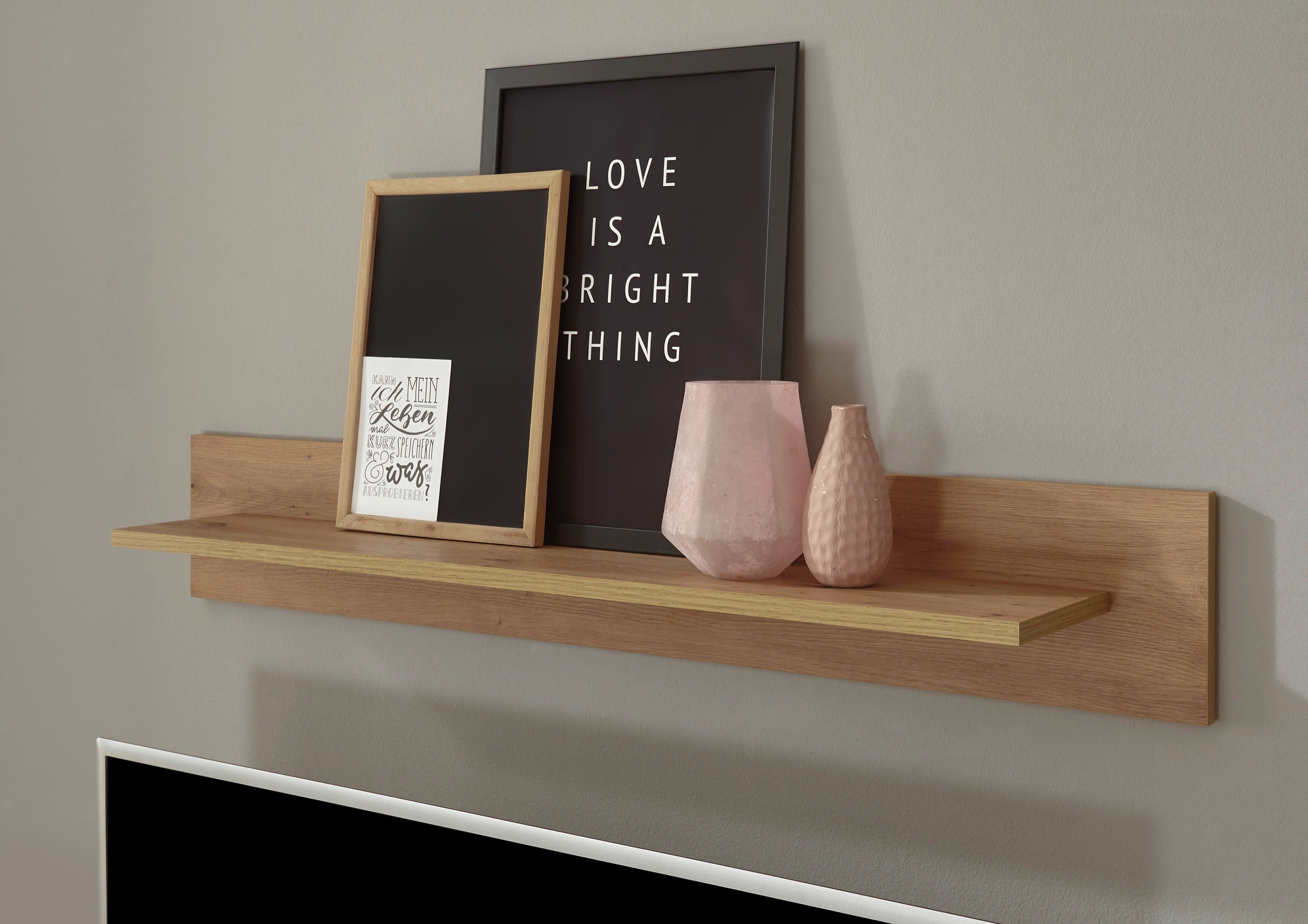INOSIGN Wandplank Torge, wandplank, wandhouder, hangrek, decoratierek scandinavisch design, opbergruimte, voor kleine ruimtes, breedte 107 cm (1 stuk)