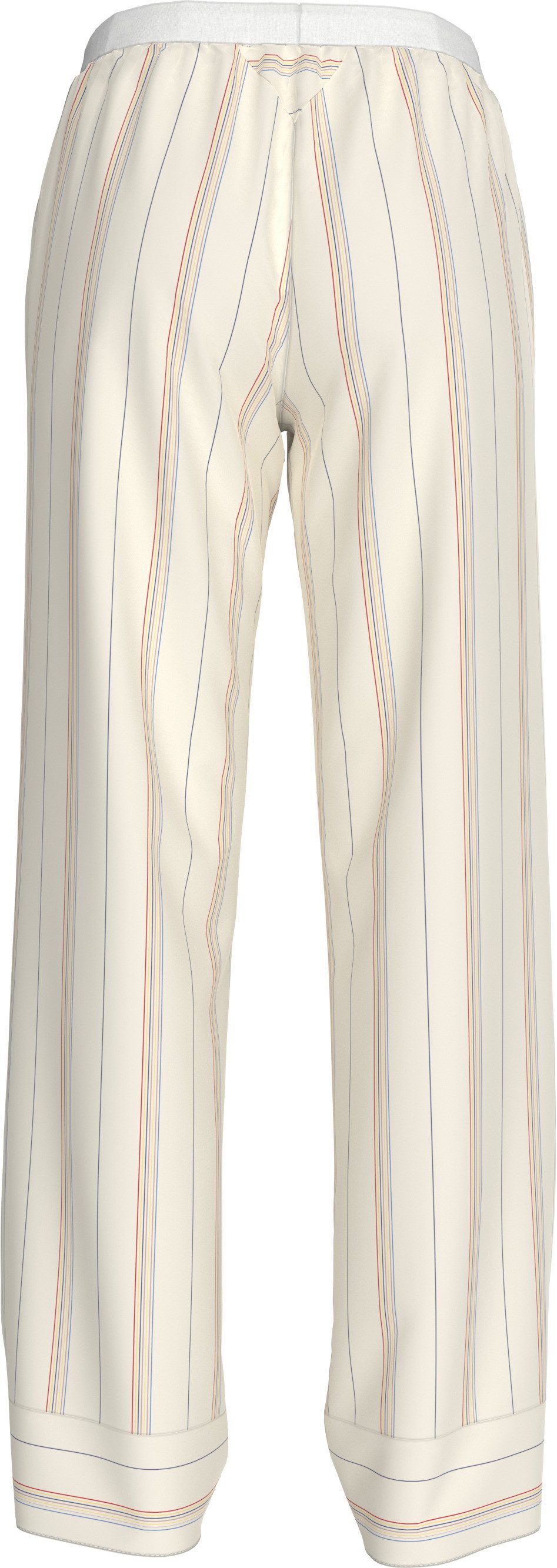 Tommy Hilfiger Underwear Loungebroek POPLIN PANTS met streepjespatroon, logo-bund