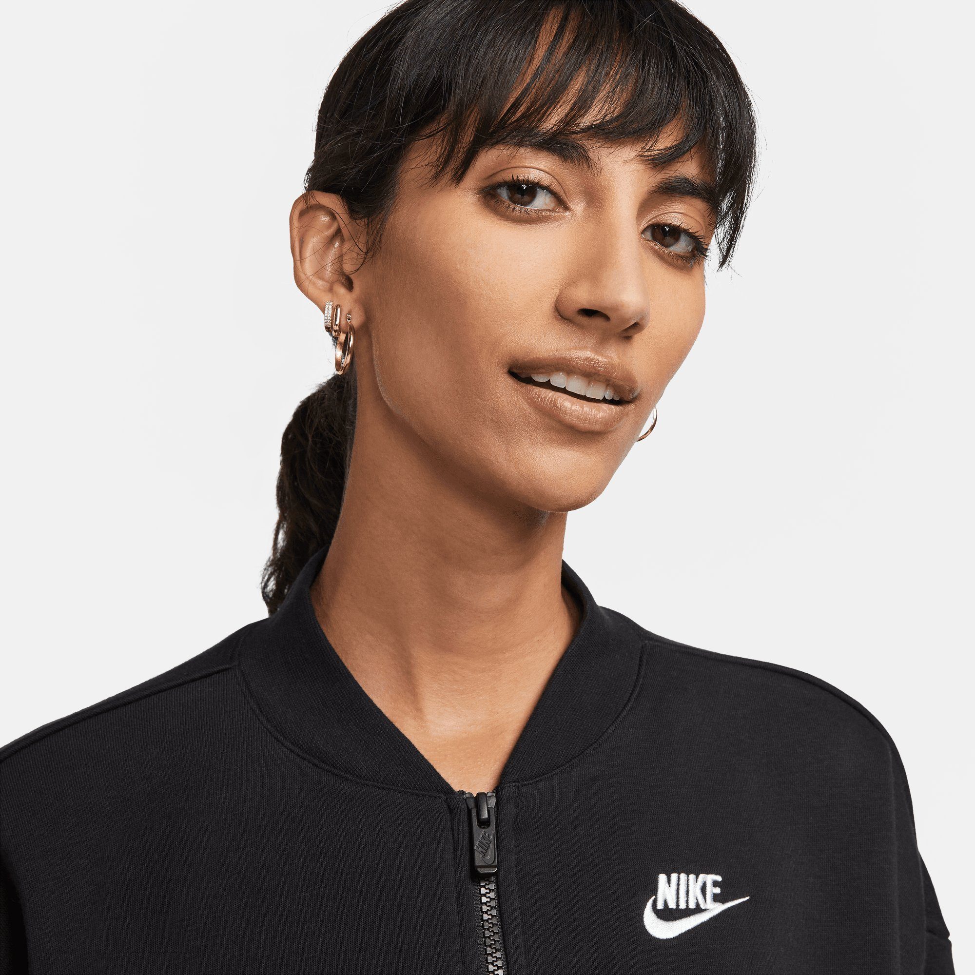 Nike Sportswear Sweatvest CLUB FLEECE WOMEN'S OVERSIZED CROPPED FULL-ZIP JACKET
