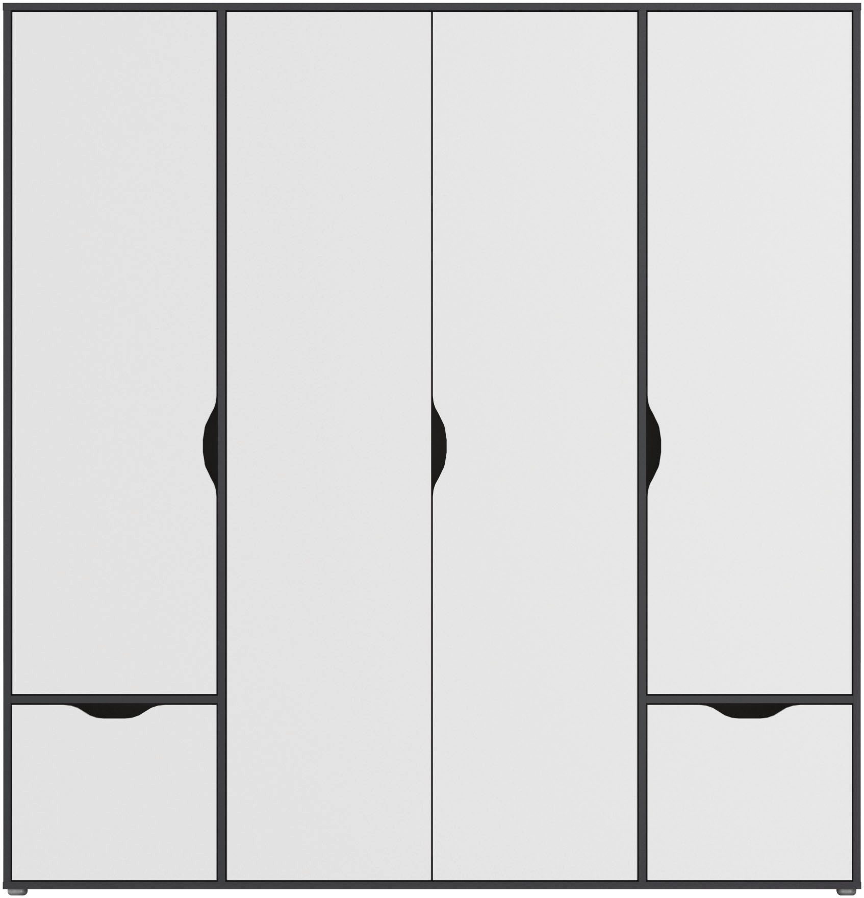 rauch Draaideurkast Kledingkast Kast Garderobe Wasmand NARAI met Laden Greefaansluitingen voor een greeploze look TOPSELLER MADE IN GERMANY