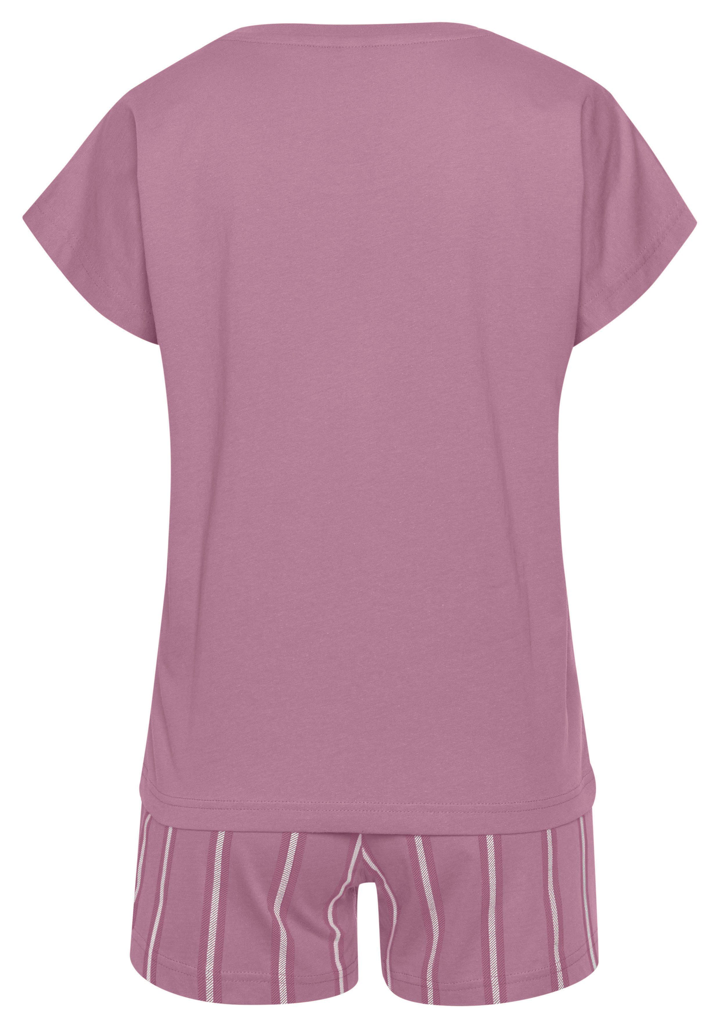 Vivance Dreams Shortama met frontprint (2-delig, 1 stuk)