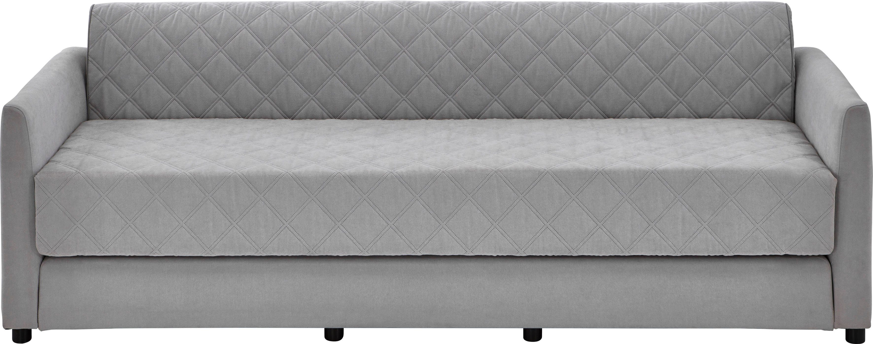ATLANTIC home collection Slaapbank KEN met slaapfunctie, inclusief topmatras met afneembare bekleding