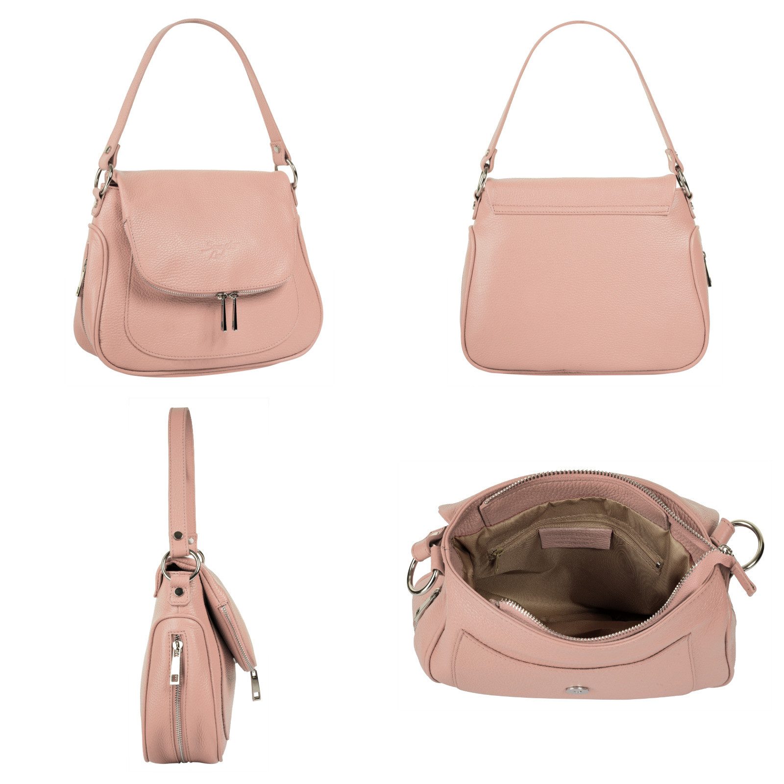 Samantha Look Schoudertas echt leer, made in italy