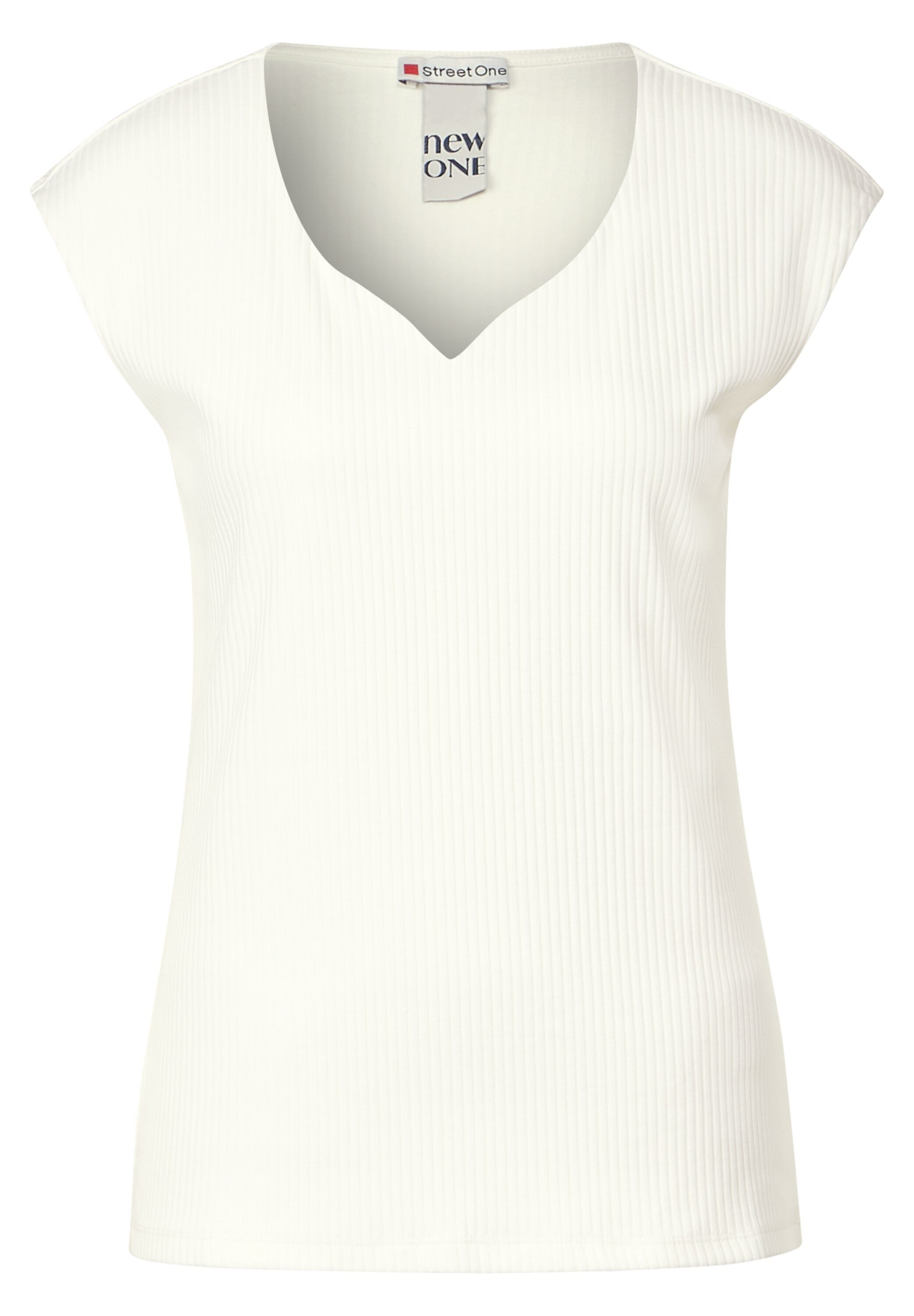 STREET ONE Shirttop met ribstructuur