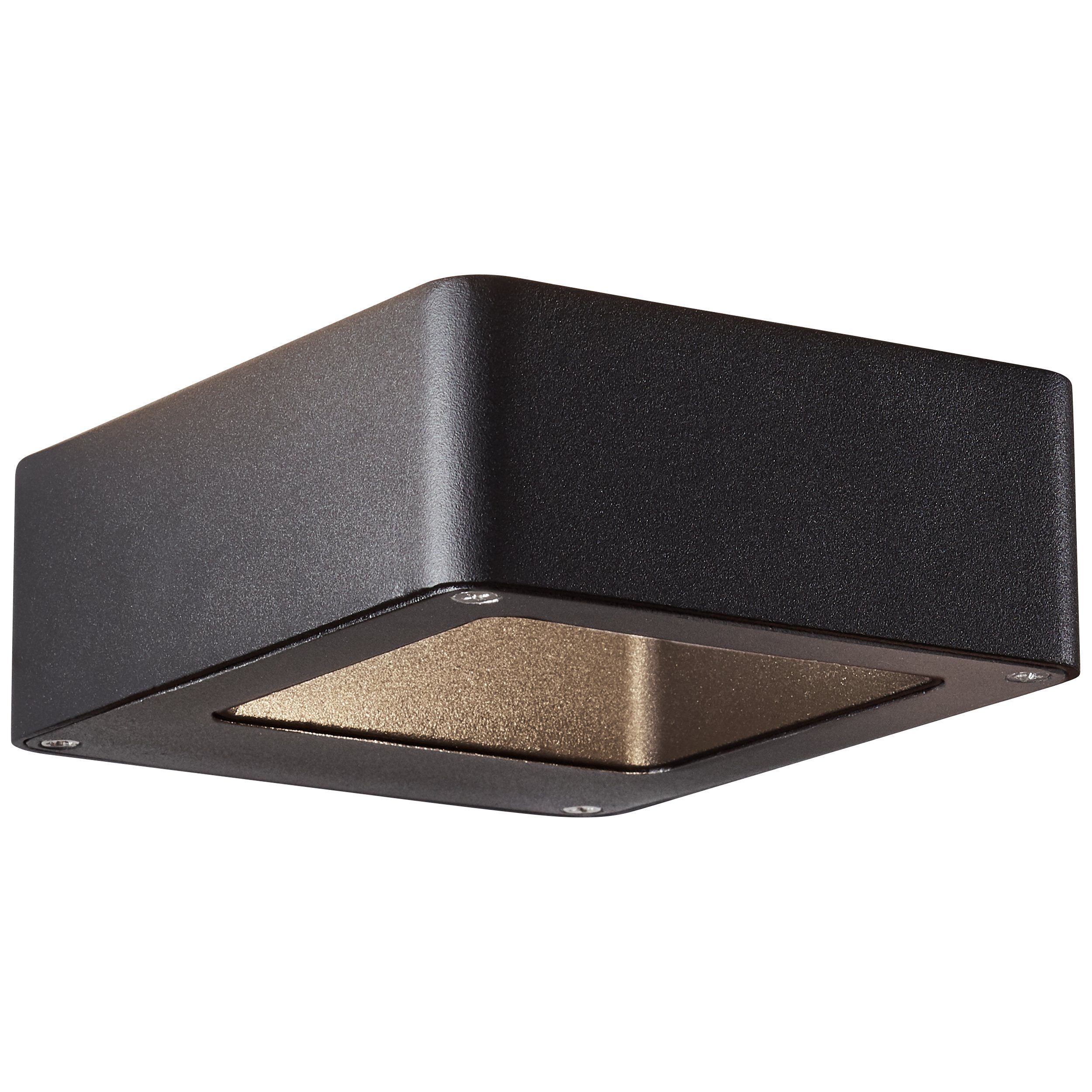 Brilliant Leuchten Wandlamp voor buiten Golda 5 x 12 x 15 cm, up/down light, 660 lm, warmwit,...