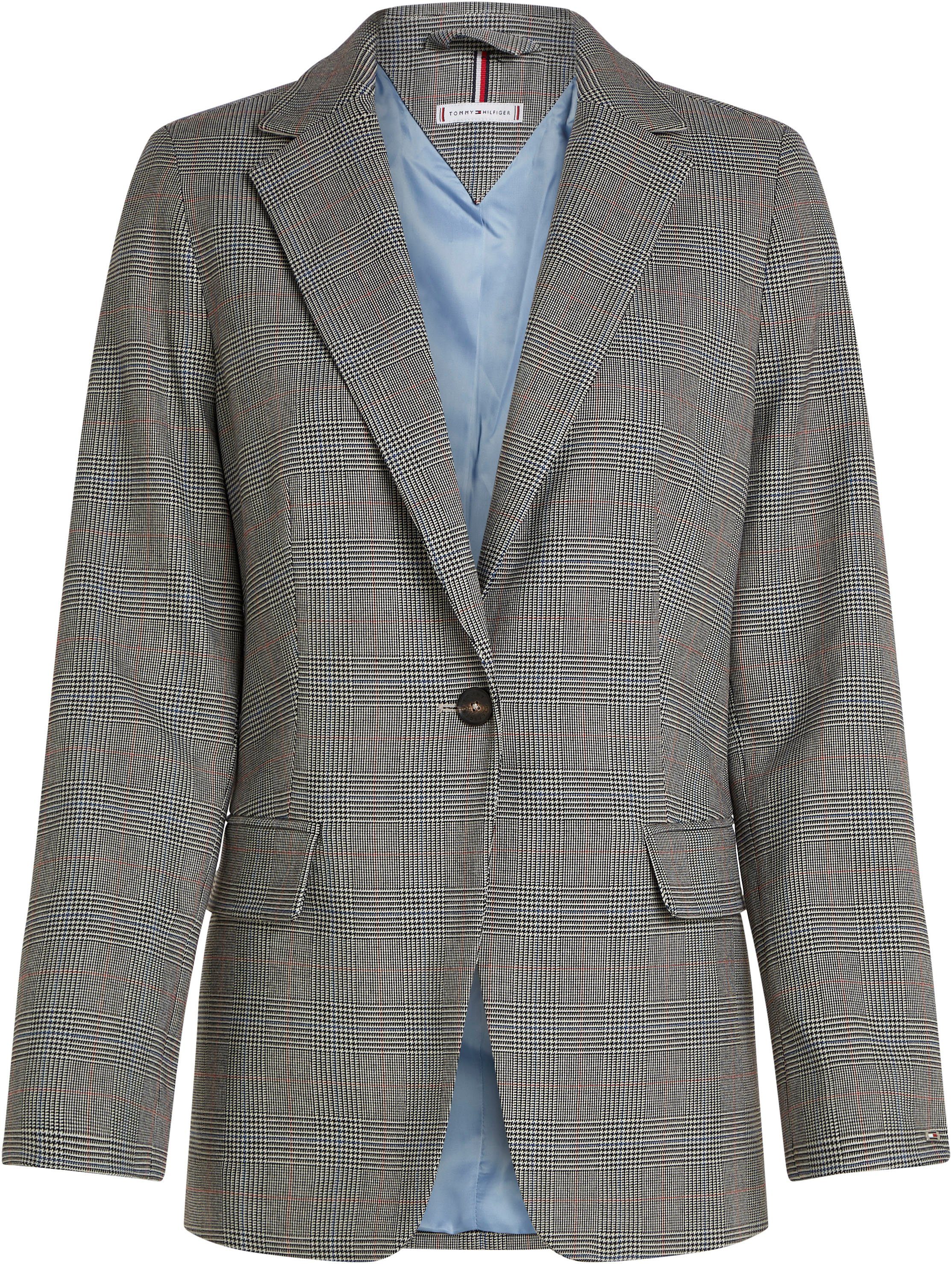 Tommy Hilfiger Korte blazer POW CHECK REGULAR BLAZER (Global Serie TH VROUWEN)