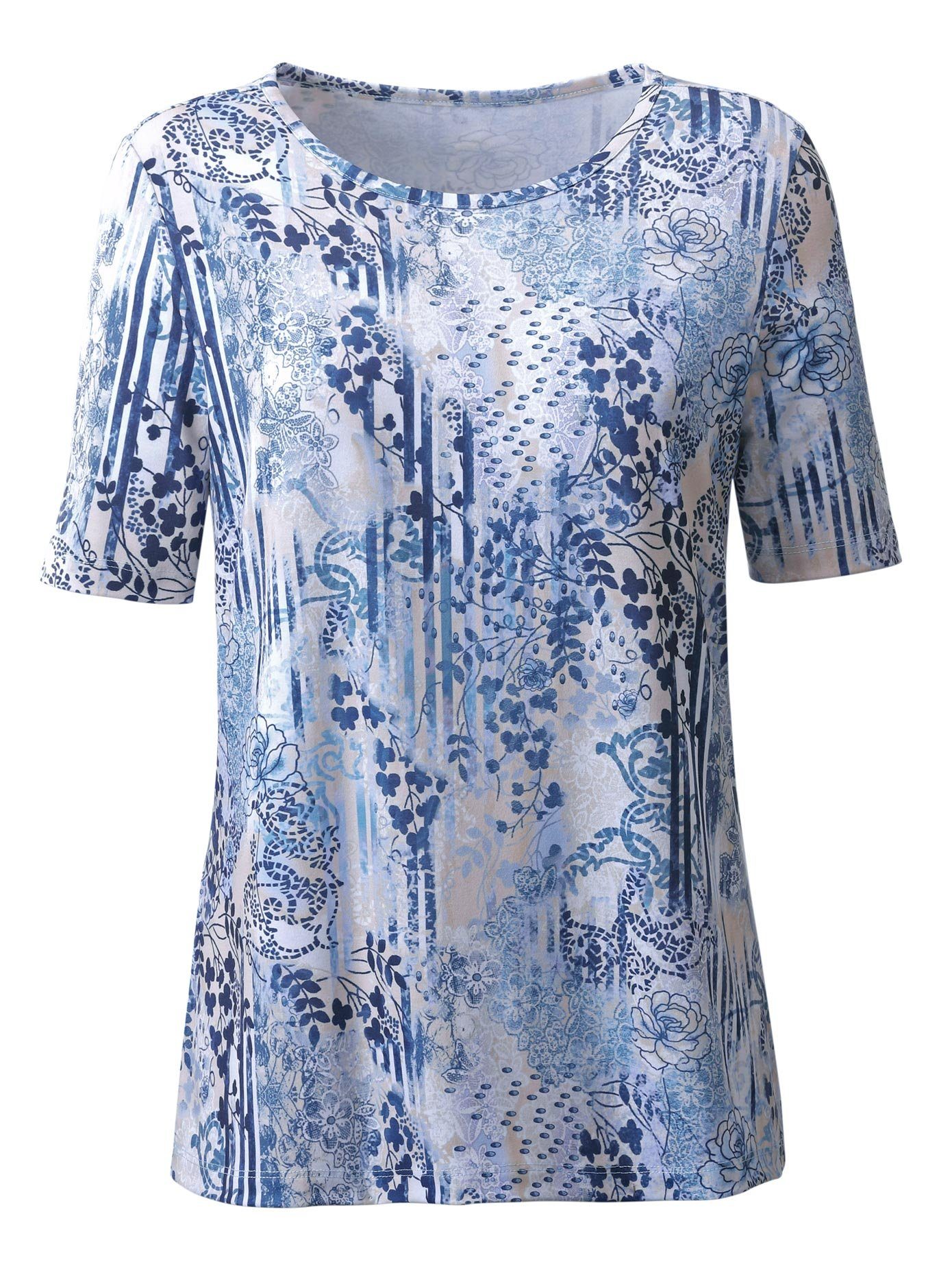 Classic Shirt met ronde hals Shirt (1-delig)