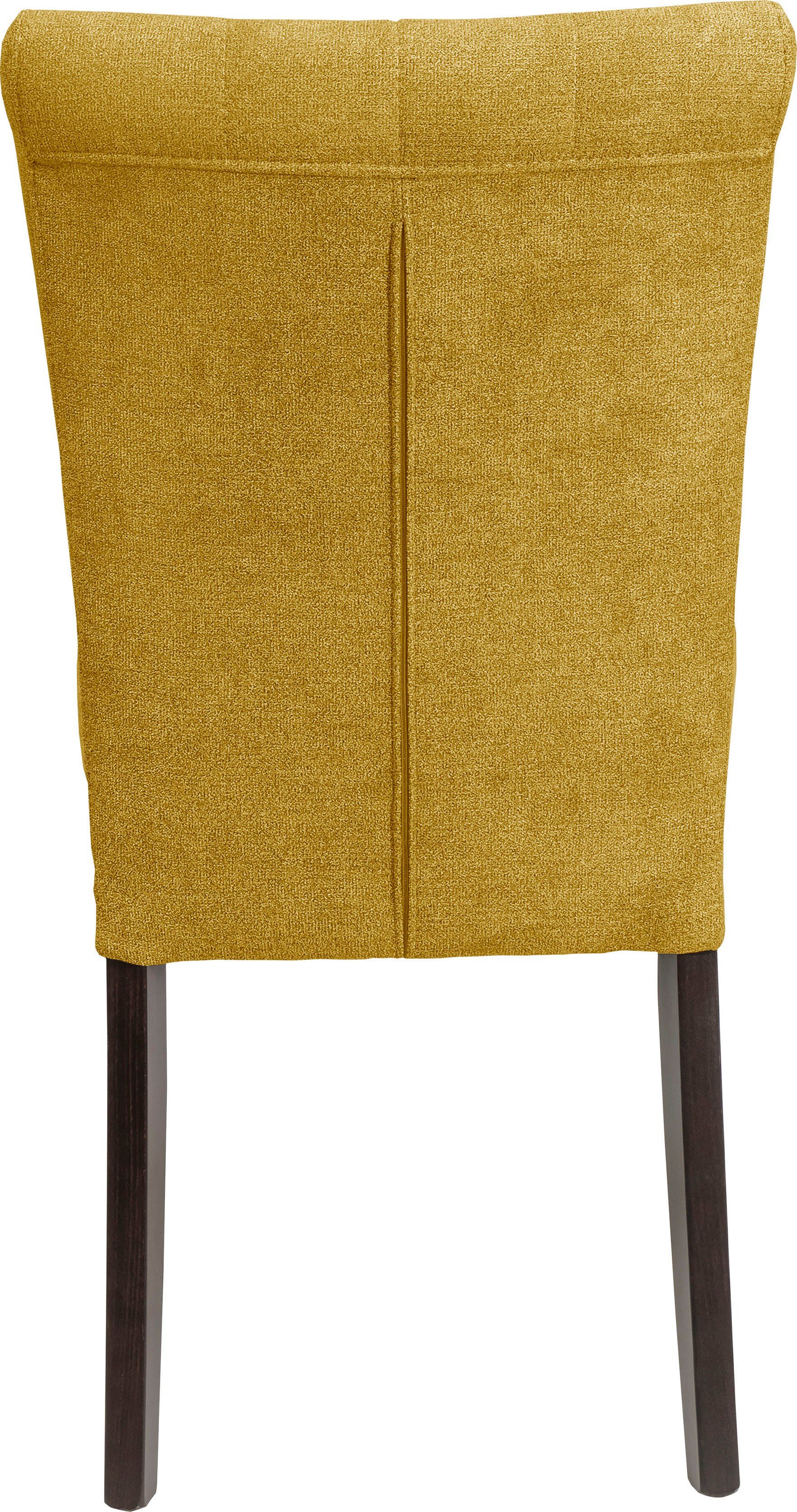 Home affaire Eetkamerstoel Queen BESTSELLER Gestoffeerde stoel met knoopdetails, set van 2, 4 of 6