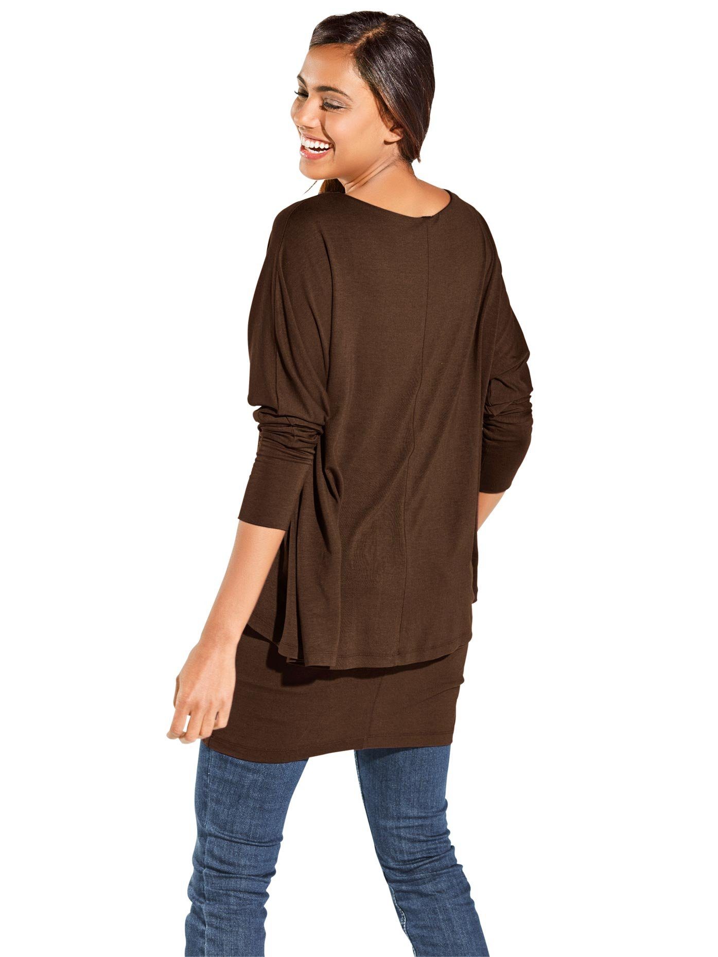 heine Shirt met ronde hals (1-delig)