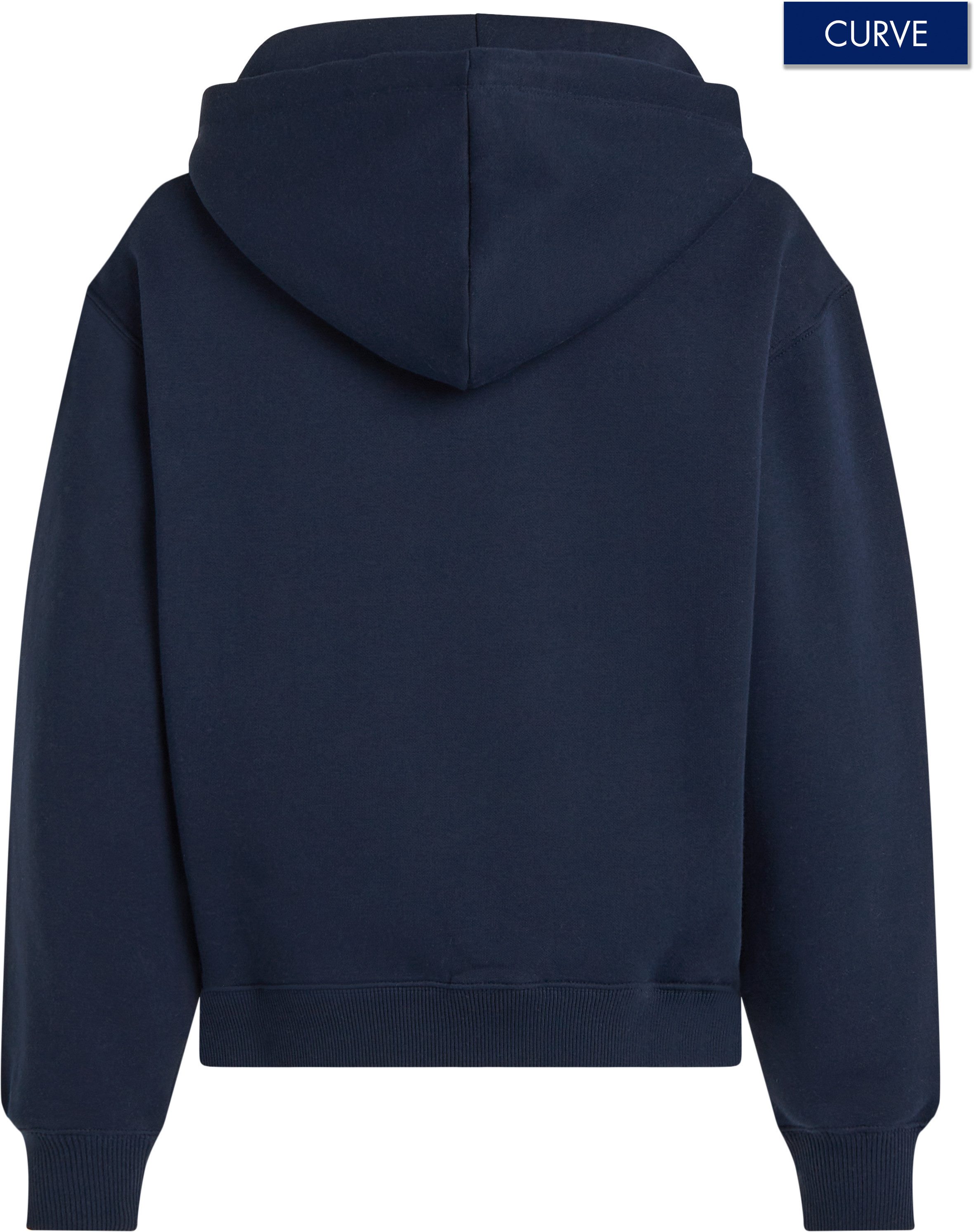 Tommy Hilfiger Curve Hoodie CRV MDRN REG CORP LOGO HOODIE in grote maten, capuchon met trekkoord
