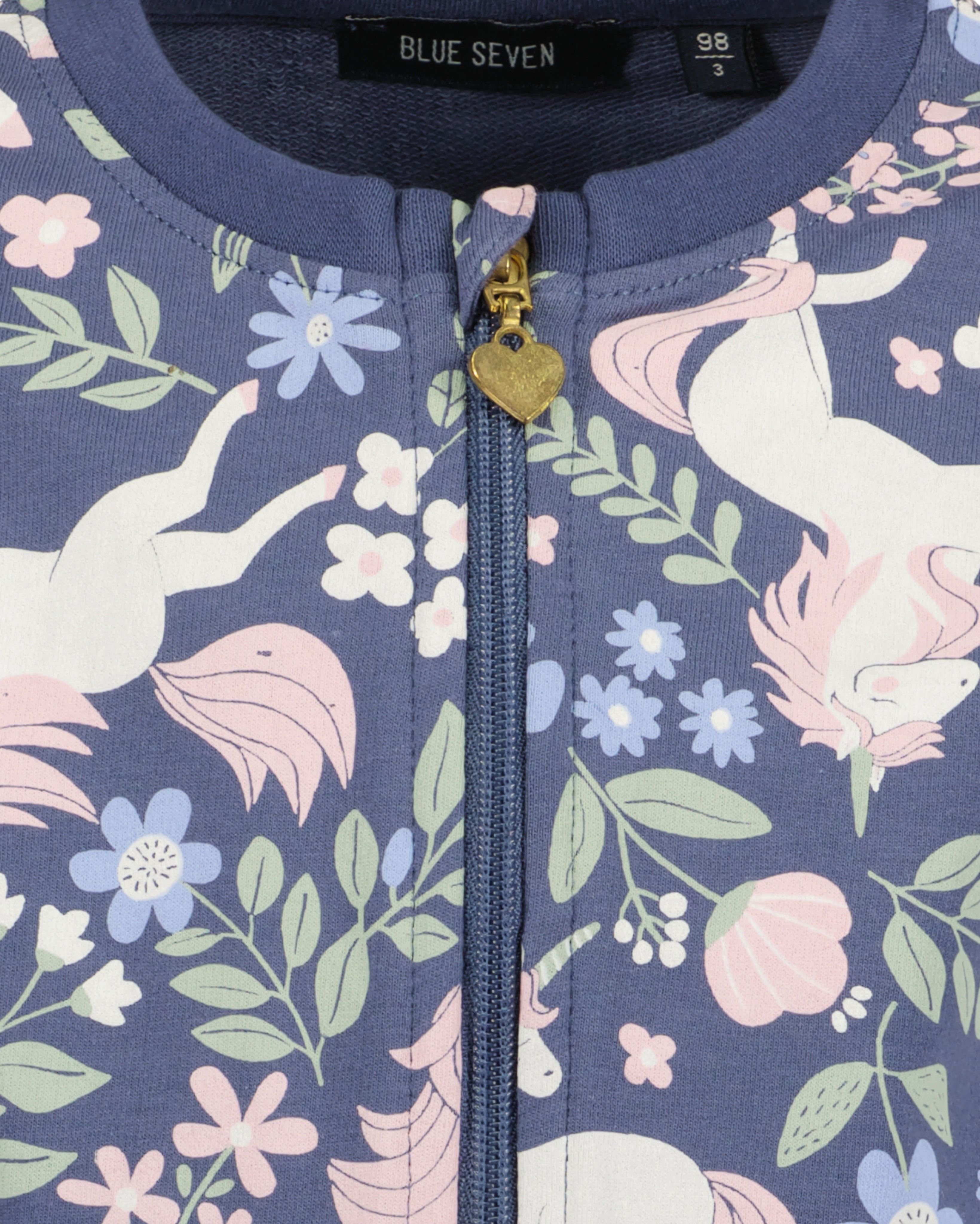 Blue Seven Sweatvest Kl Md sweatjack met ronde hals