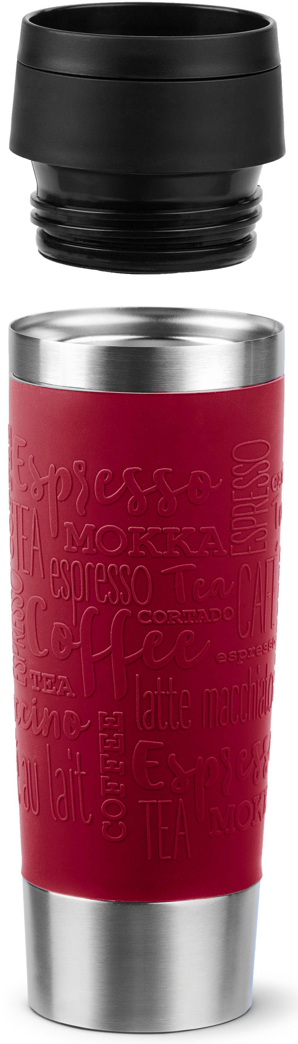 Emsa Thermosbeker Travel Mug Classic, met 360° drinkopening 4u heet, 8u koud - 360 ml / 6u heet, 12u koud - 500 ml, 100% dicht