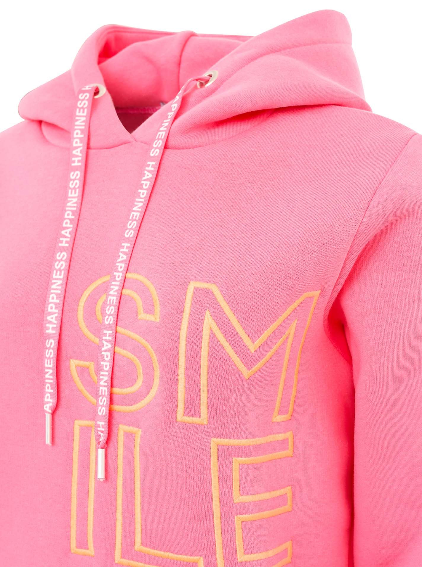 Zwillingsherz Hoodie Alissa 2.0 met smile borduurwerk voor en achter