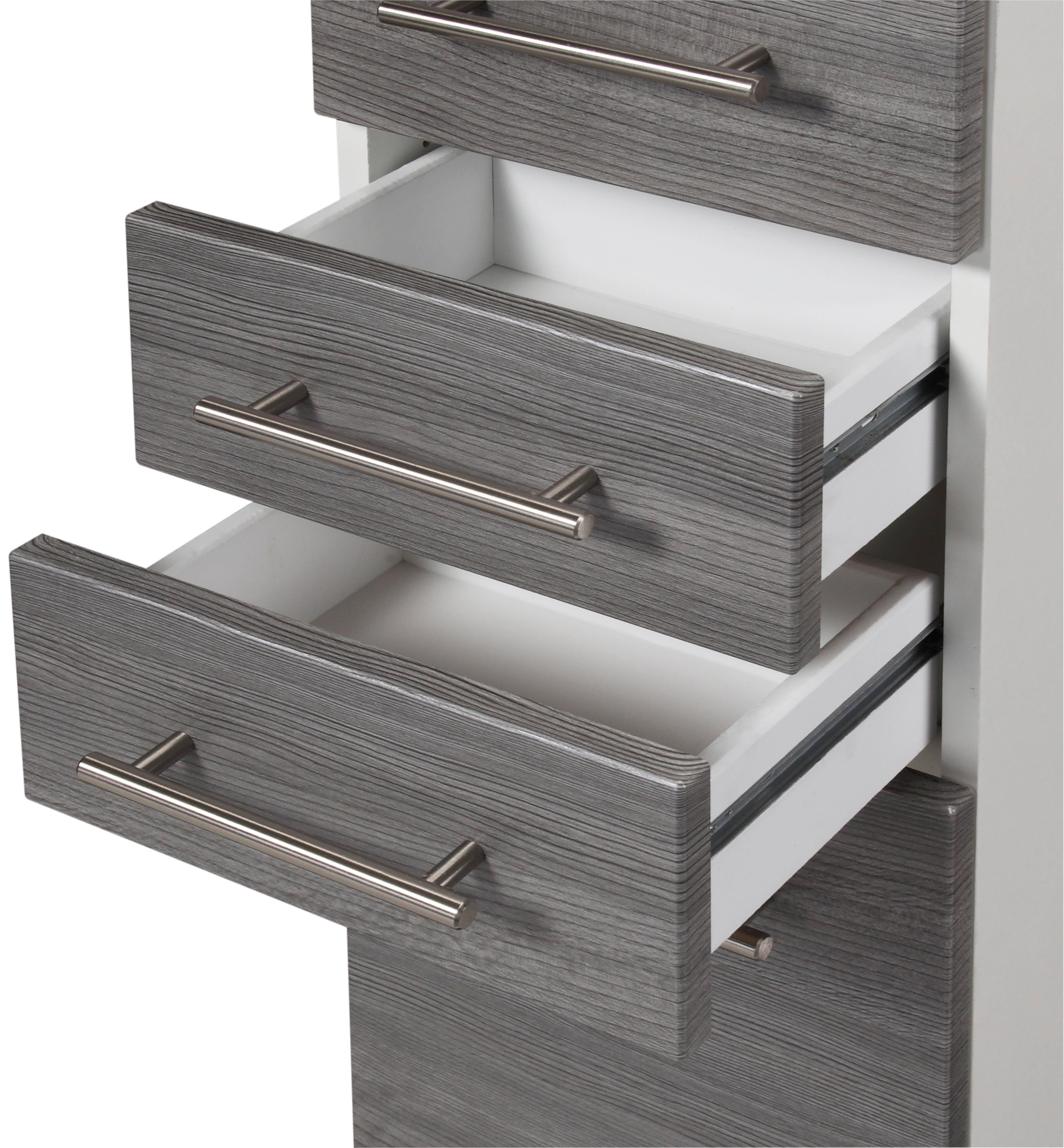 welltime Hoge kast Trento, in verschillende designs en kleuren Badkamermeubels, zijkast breedte 30 cm, veel opbergruimte, Made in Germany