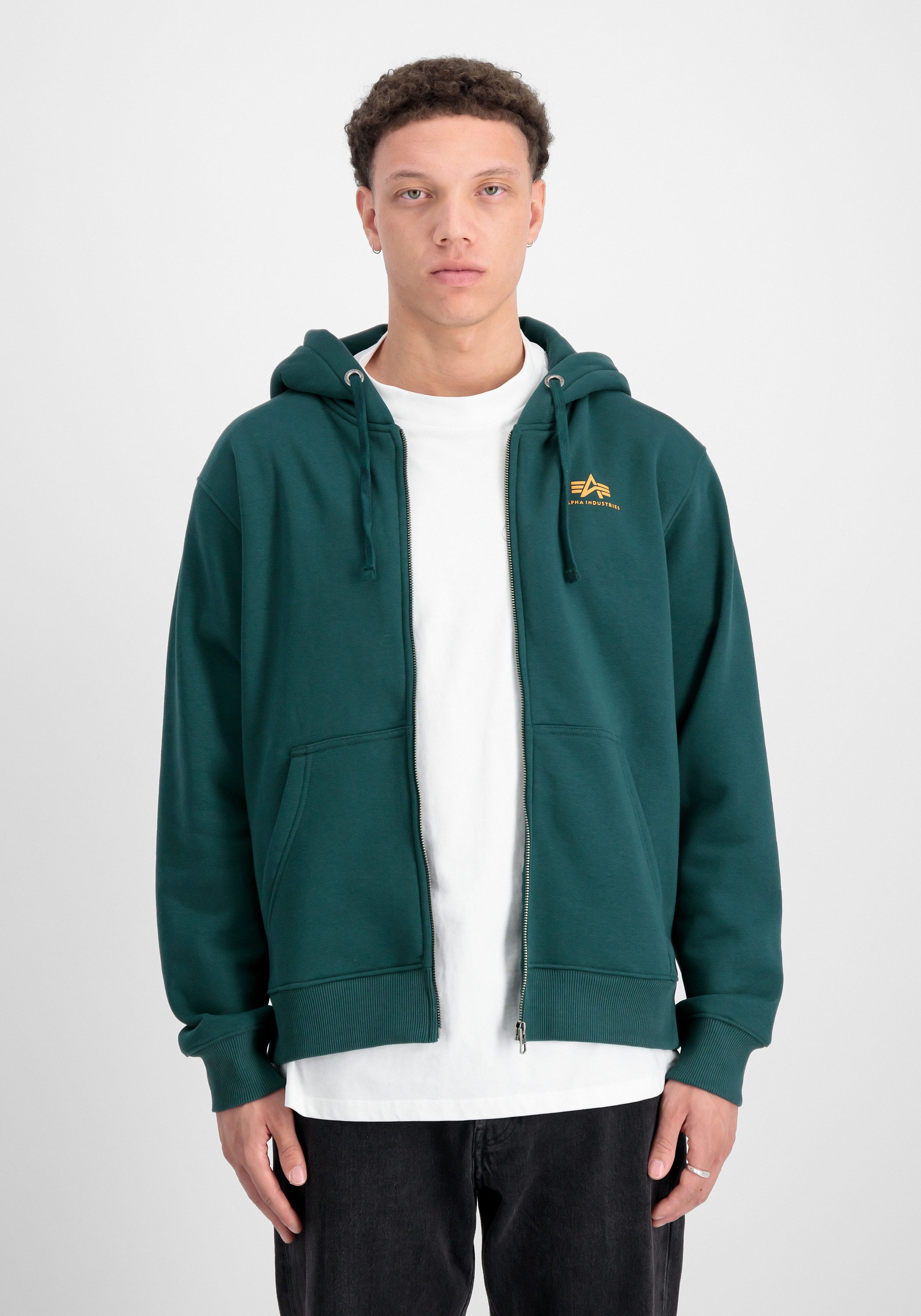 Alpha Industries Hoodie Alpha Industries Men - Hoodies Basic Zip Hoodie Small Logo