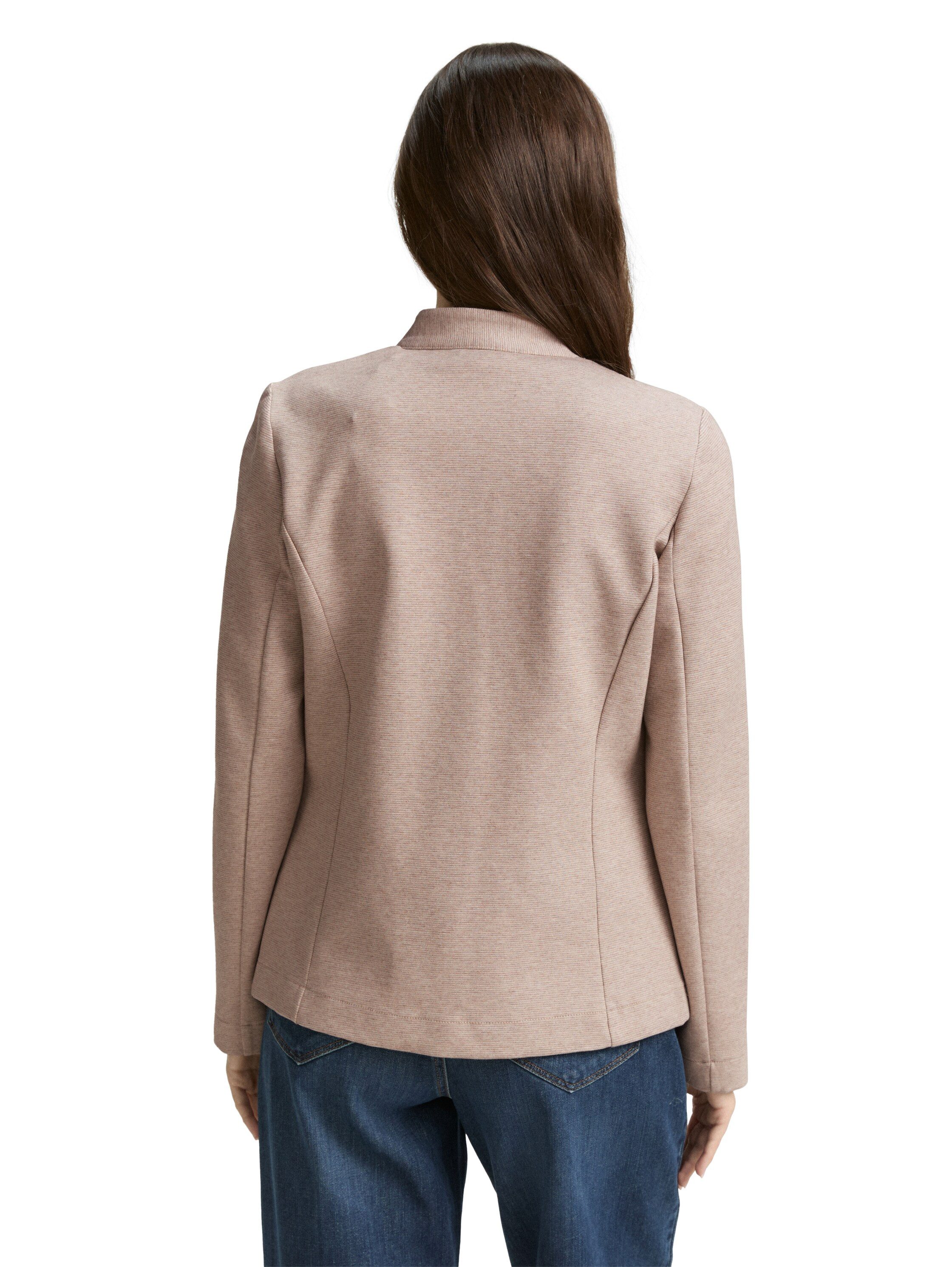 Tom Tailor Sweatblazer Ottoman met opgestikte zakken en structuur