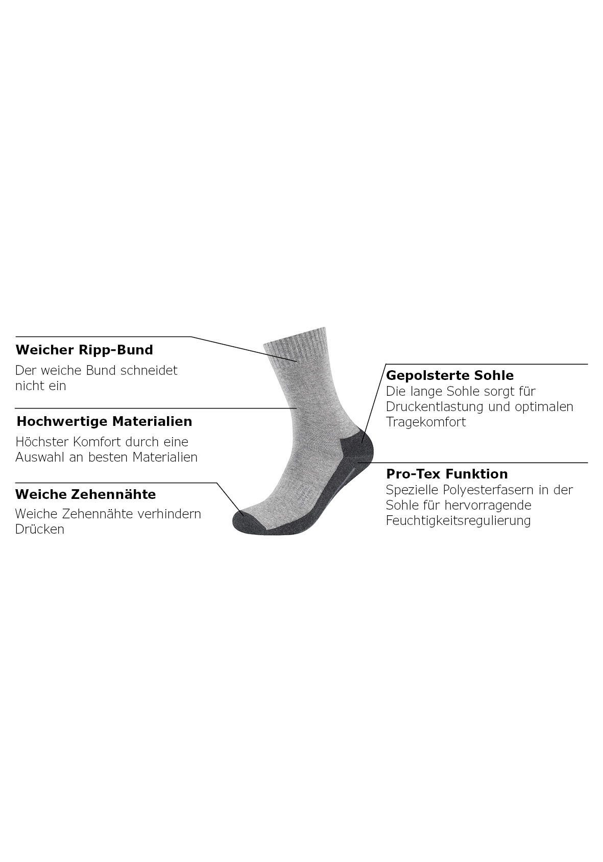Camano Sportsokken Function met vochtregulerend materiaal (Set van 4)