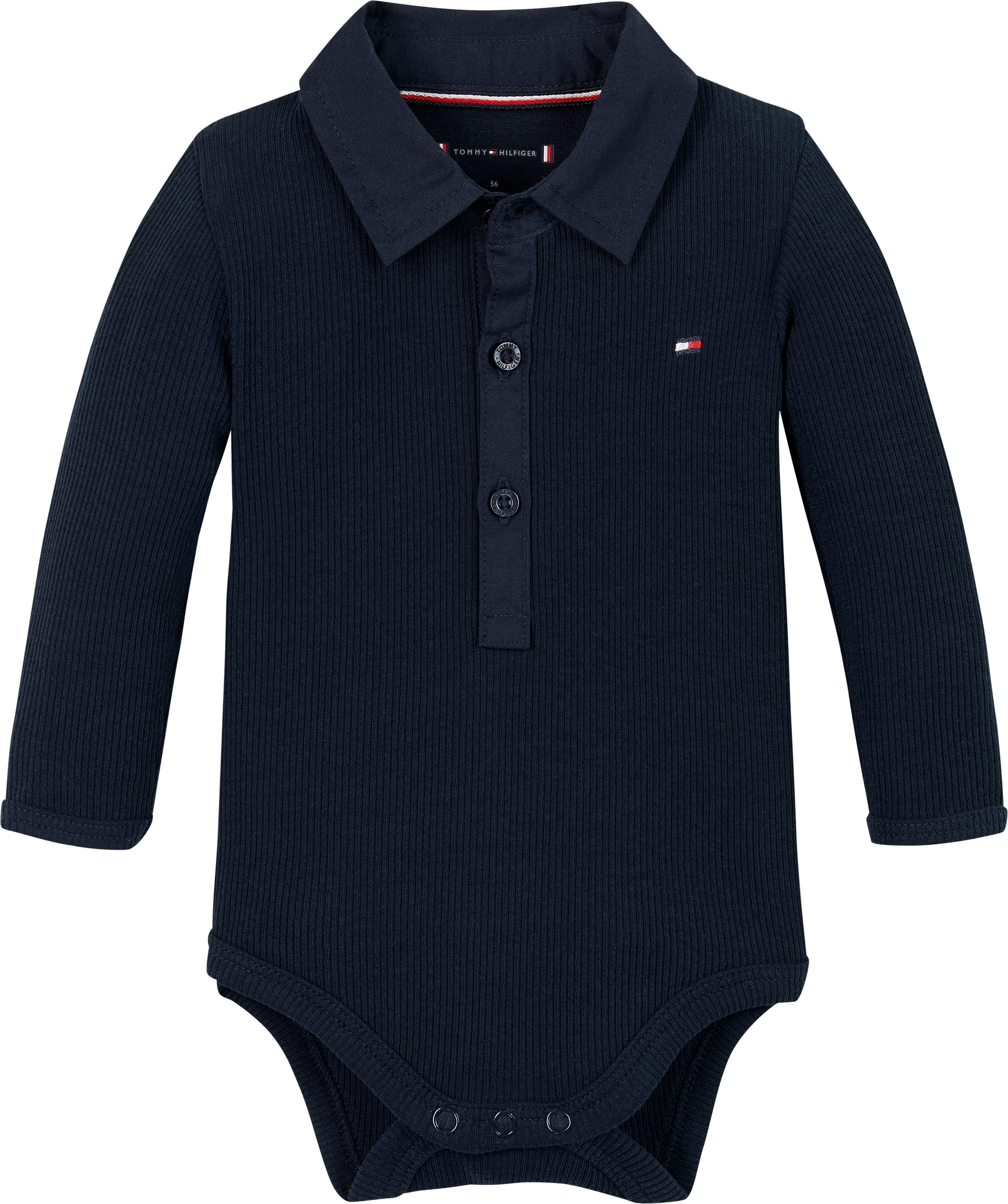 Tommy Hilfiger Body met lange mouwen met knopen, met logoborduring