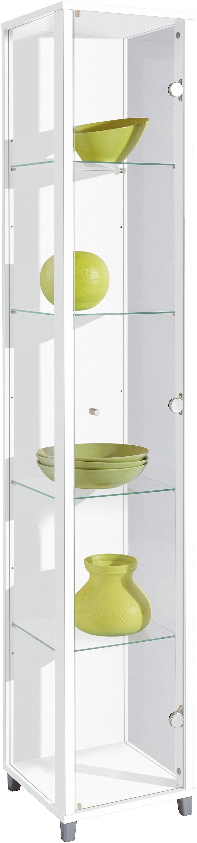 fif möbel Vitrinekast OPTIMA hoogte ca. 172 cm Staande vitrine/Glasvitrine 1x Glazen deur, perfect voor verzamelaars, verzamelvitrine vitrinekasten