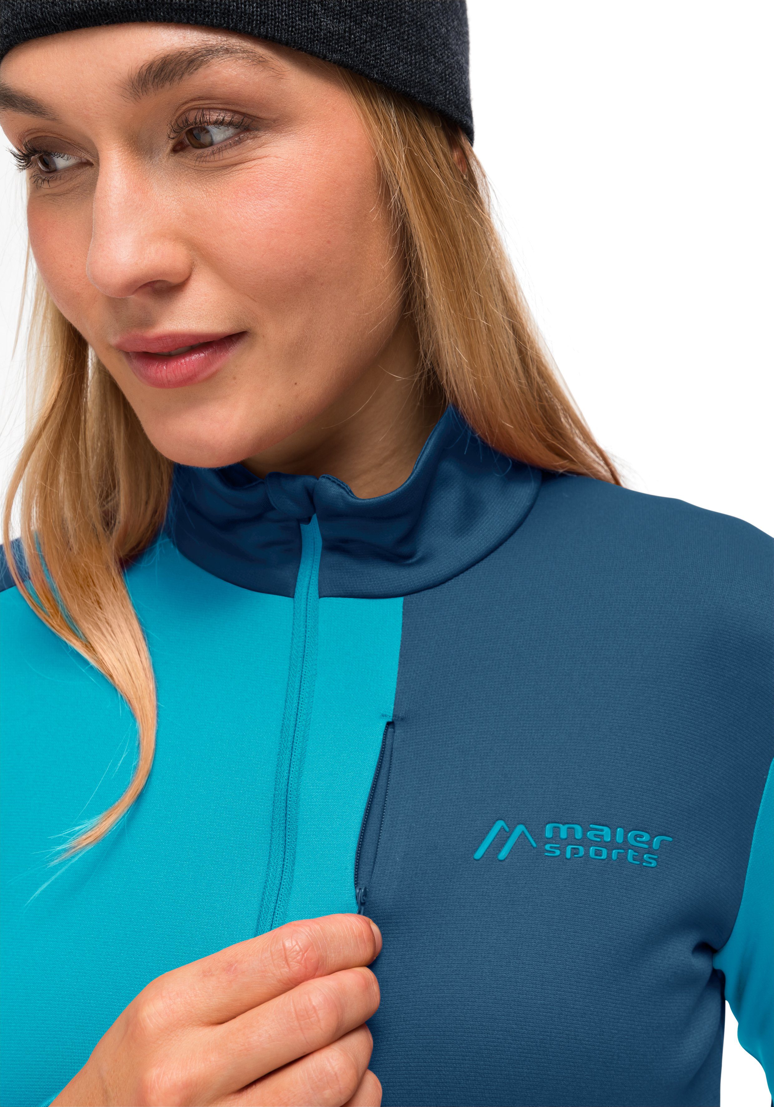 Maier Sports Fleecejack Purga Jacket Dames midlayer, fleece met opgeruwde binnenkant