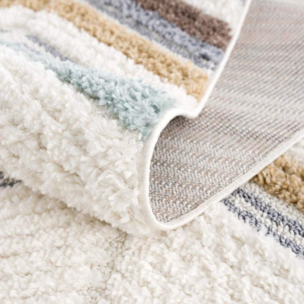 Carpet City Hoogpolig vloerkleed Focus 3009 Boho-tapijt, hoog-laag patroon / 3D-effect, voor woonkamer, slaapkamer