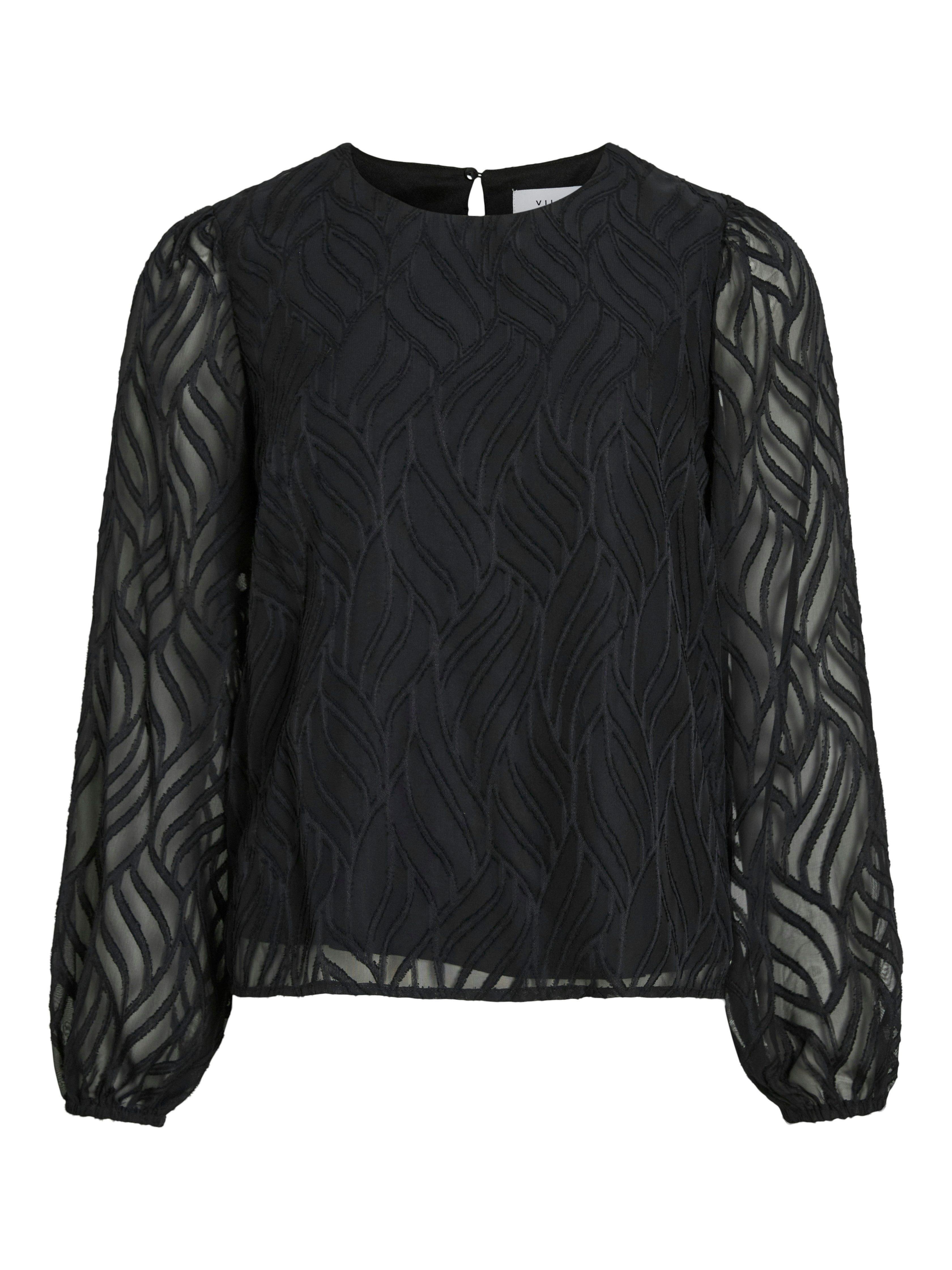 Vila Shirt VIMIKA O-NECK L/S TOP - NOOS