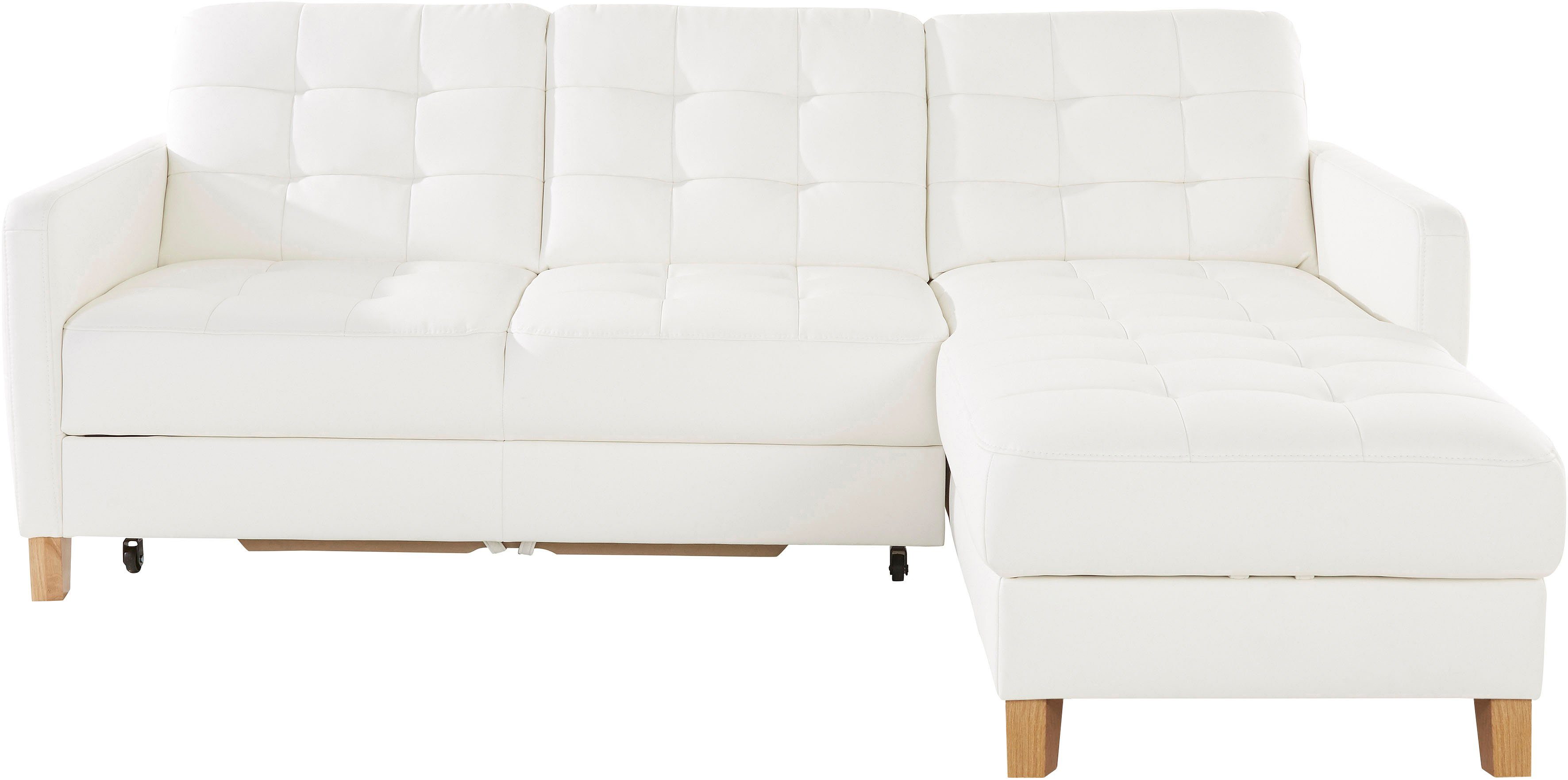 exxpo - sofa fashion Hoekbank Elio, compact en comfortabel, handig en tijdloos design, L-vorm