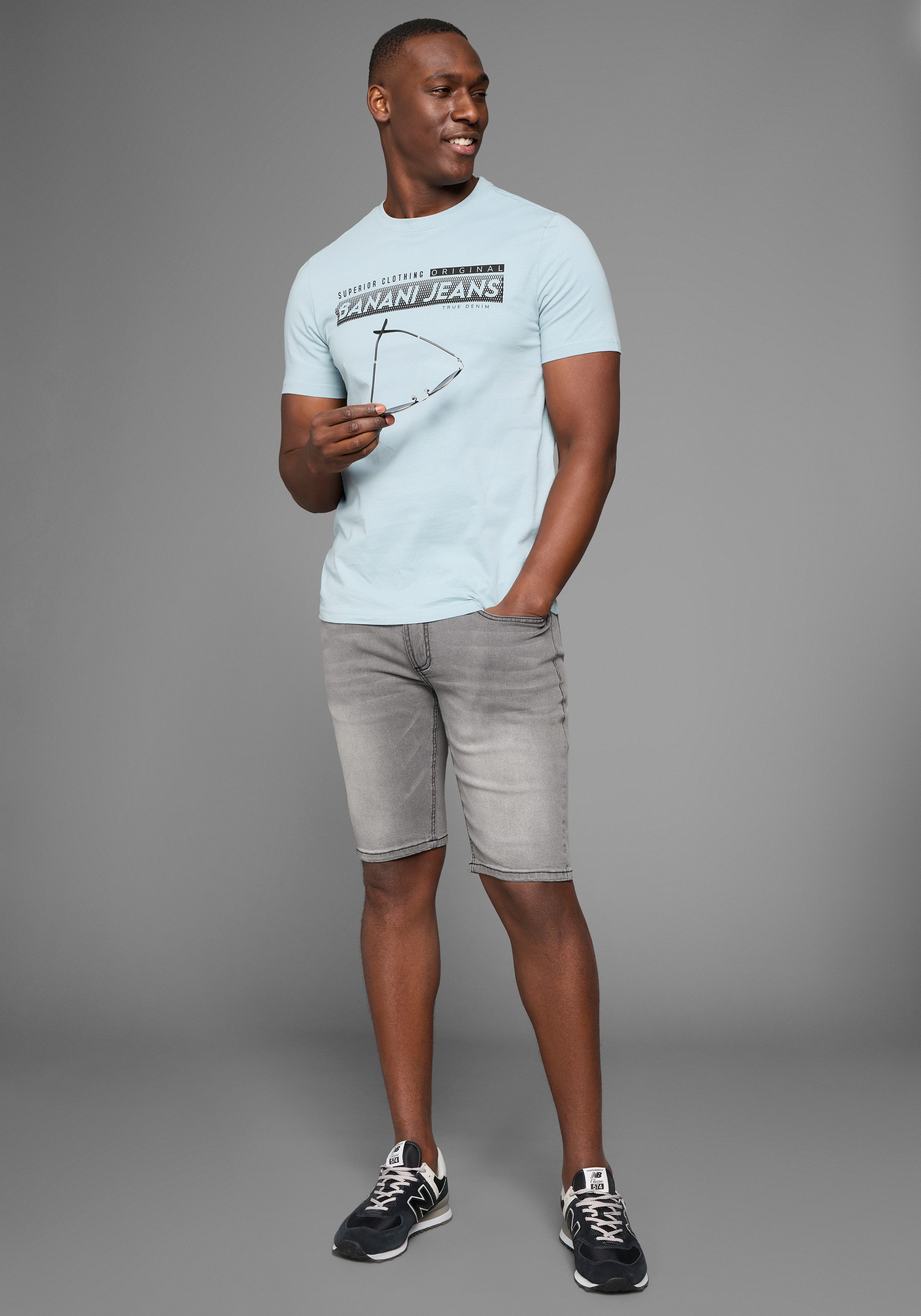 Bruno Banani Jeansshort Hutch-Shorts lage taillehoogte