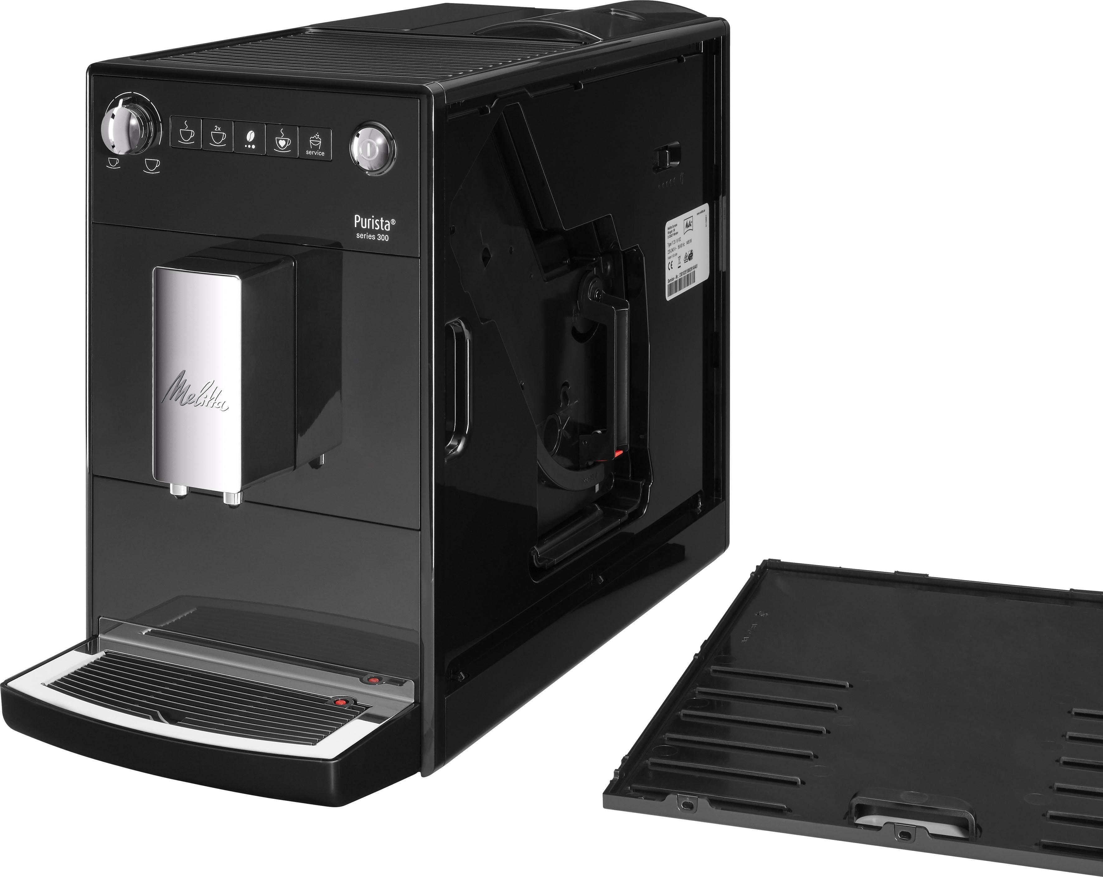 Melitta Volautomatisch koffiezetapparaat Purista® F230-101, zilver/zwart, Favoriete koffie-functie, compact & extra geruisloos