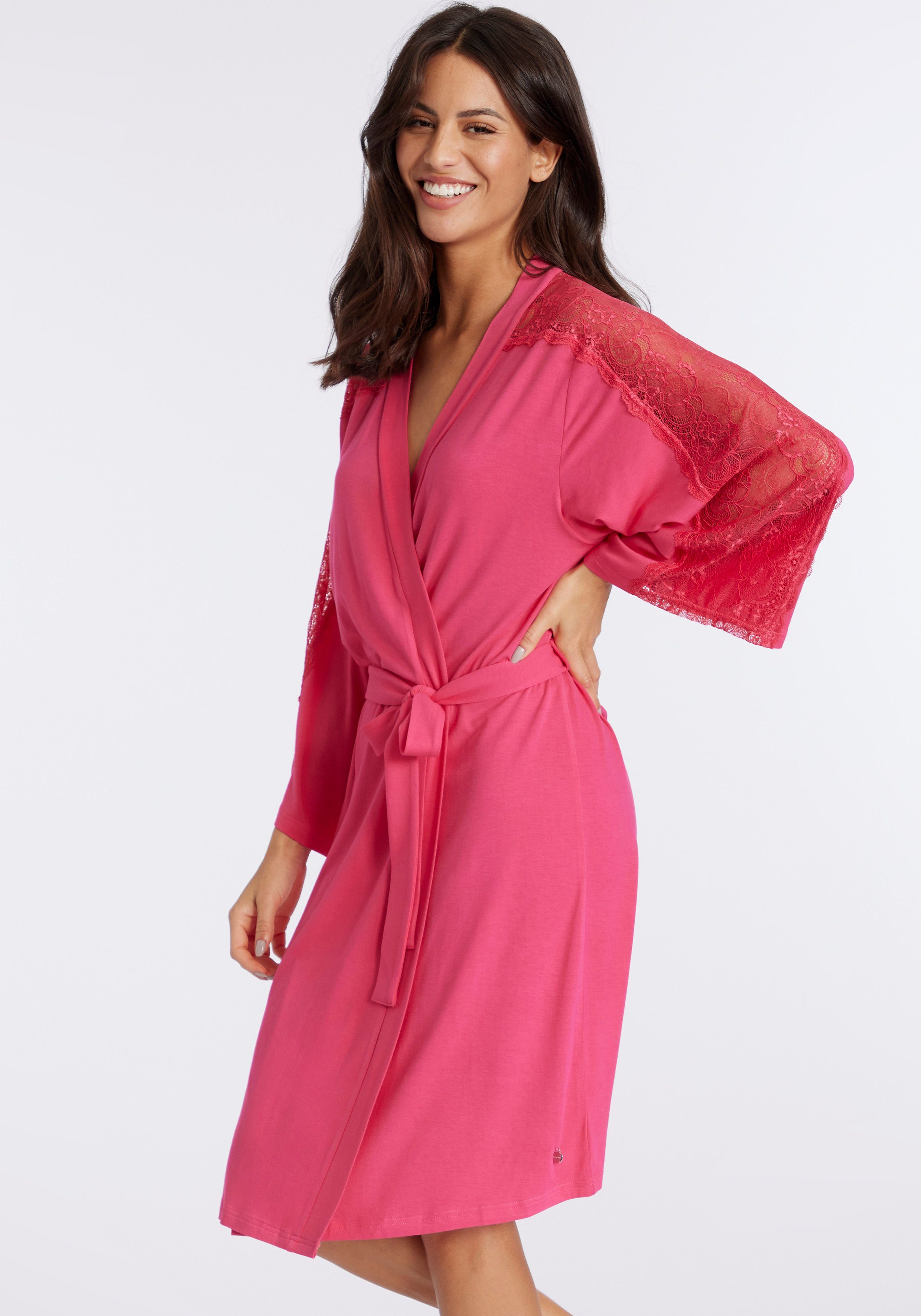 Lascana Kimono met mooie kantdetails