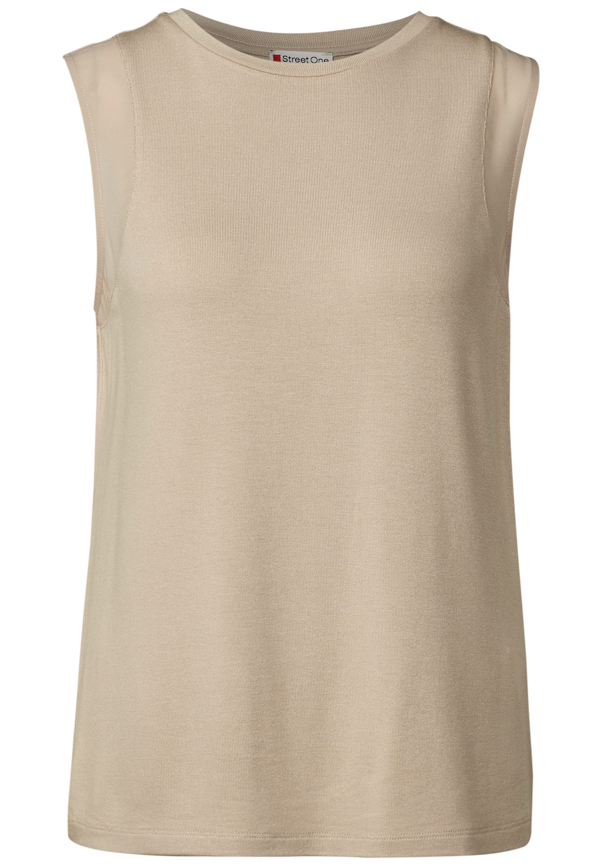 STREET ONE Top met chiffondetails