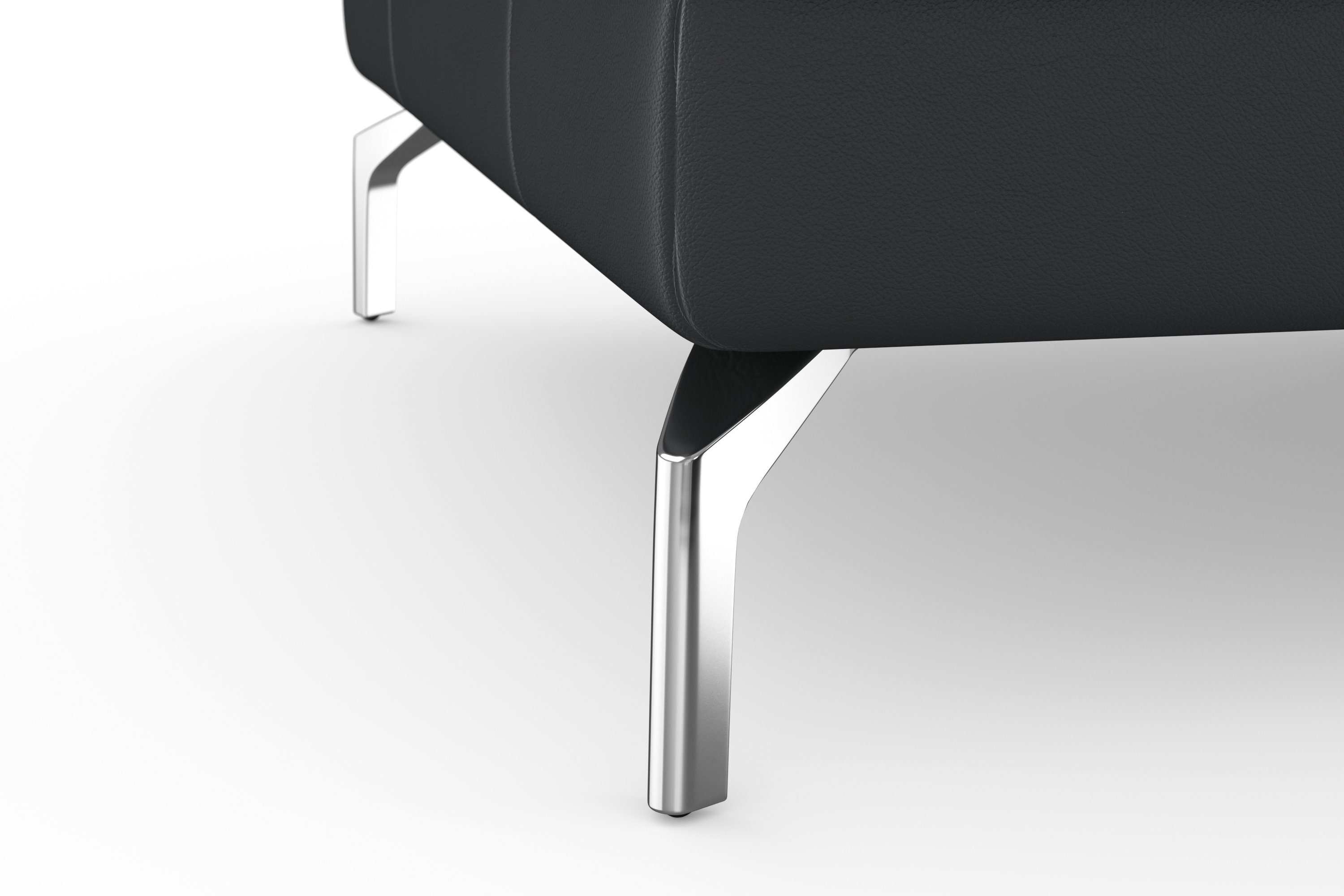 sit&more Hoekbank Bendigo L-vorm inclusief zitdiepteverstelling, bodemvrijheid 15 cm, in 2 pootkleuren
