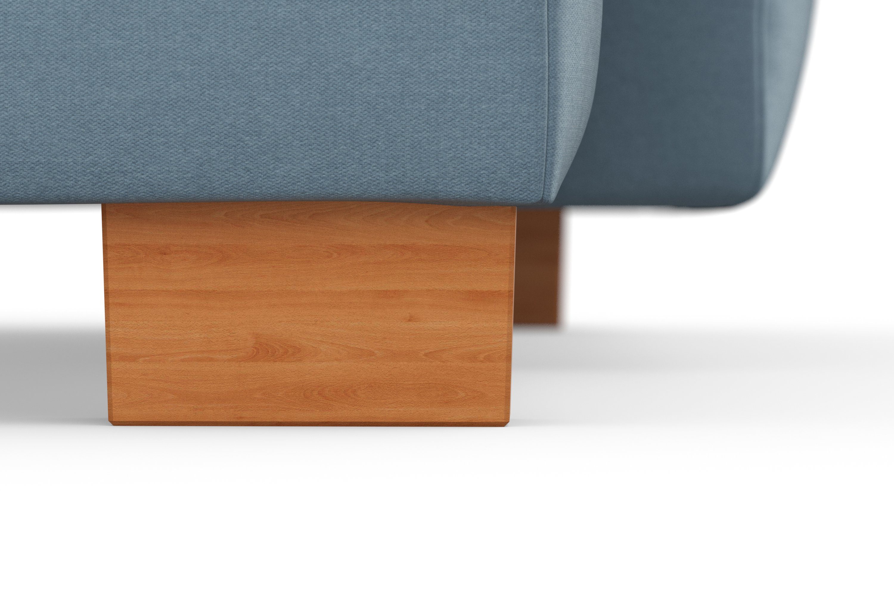 sit&more Zithoek Dundee U-vorm met binnenvering en massief houten poten, naar keuze met verstelbare hoofdsteun