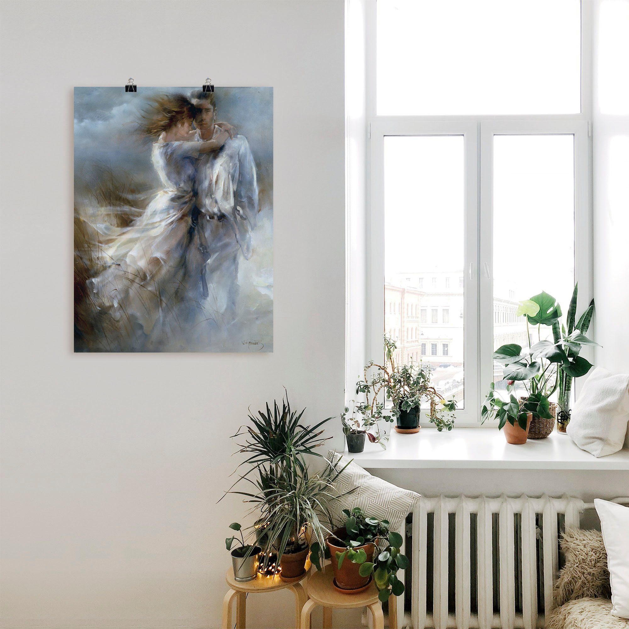 Artland Artprint Particuliere kennisgeving als artprint op linnen, poster in verschillende formaten maten