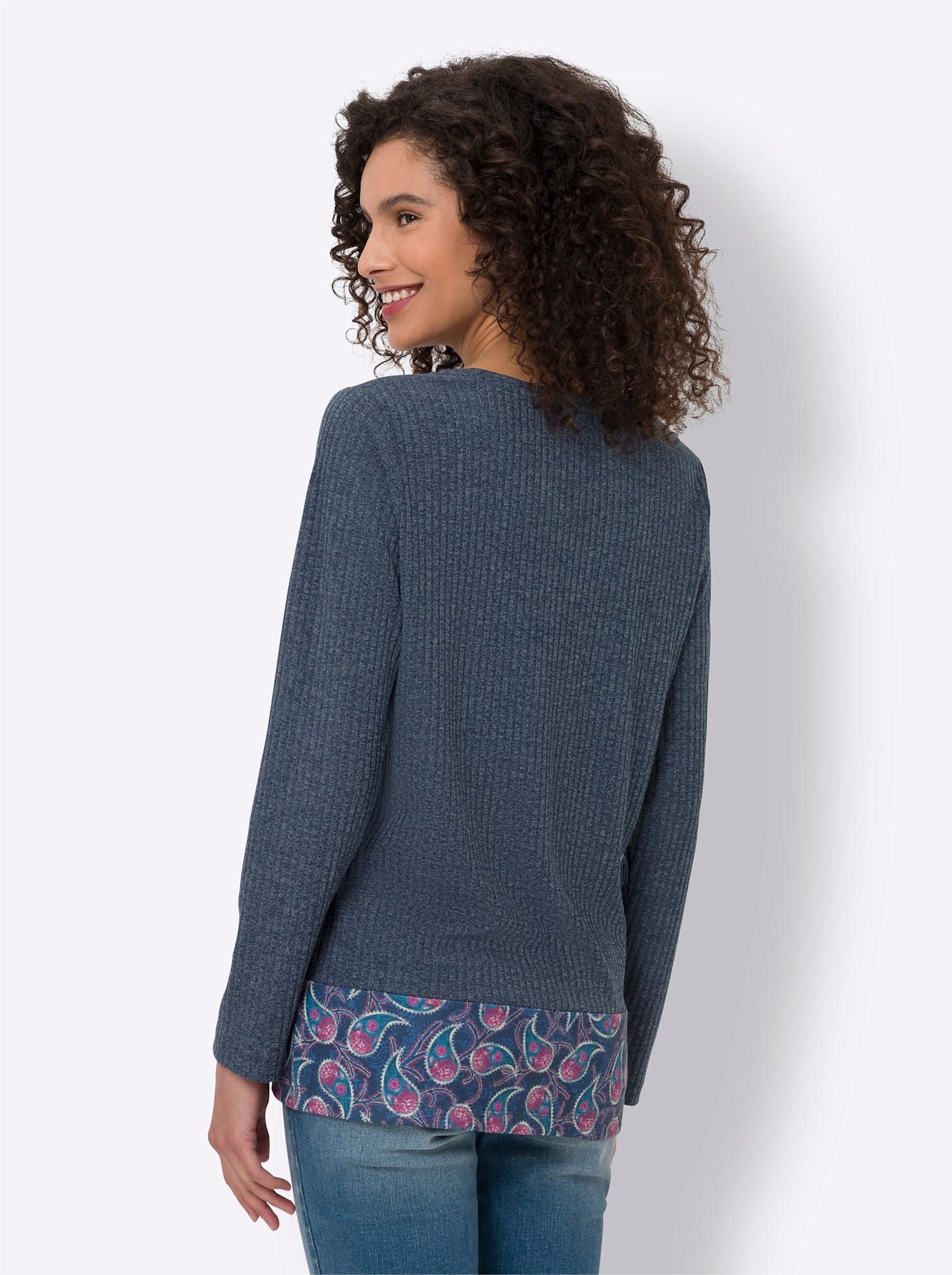 heine Shirt met lange mouwen Gedessineerd shirt (1-delig)