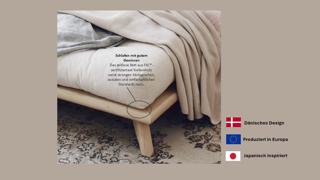 Karup Massief houten ledikant Senza
