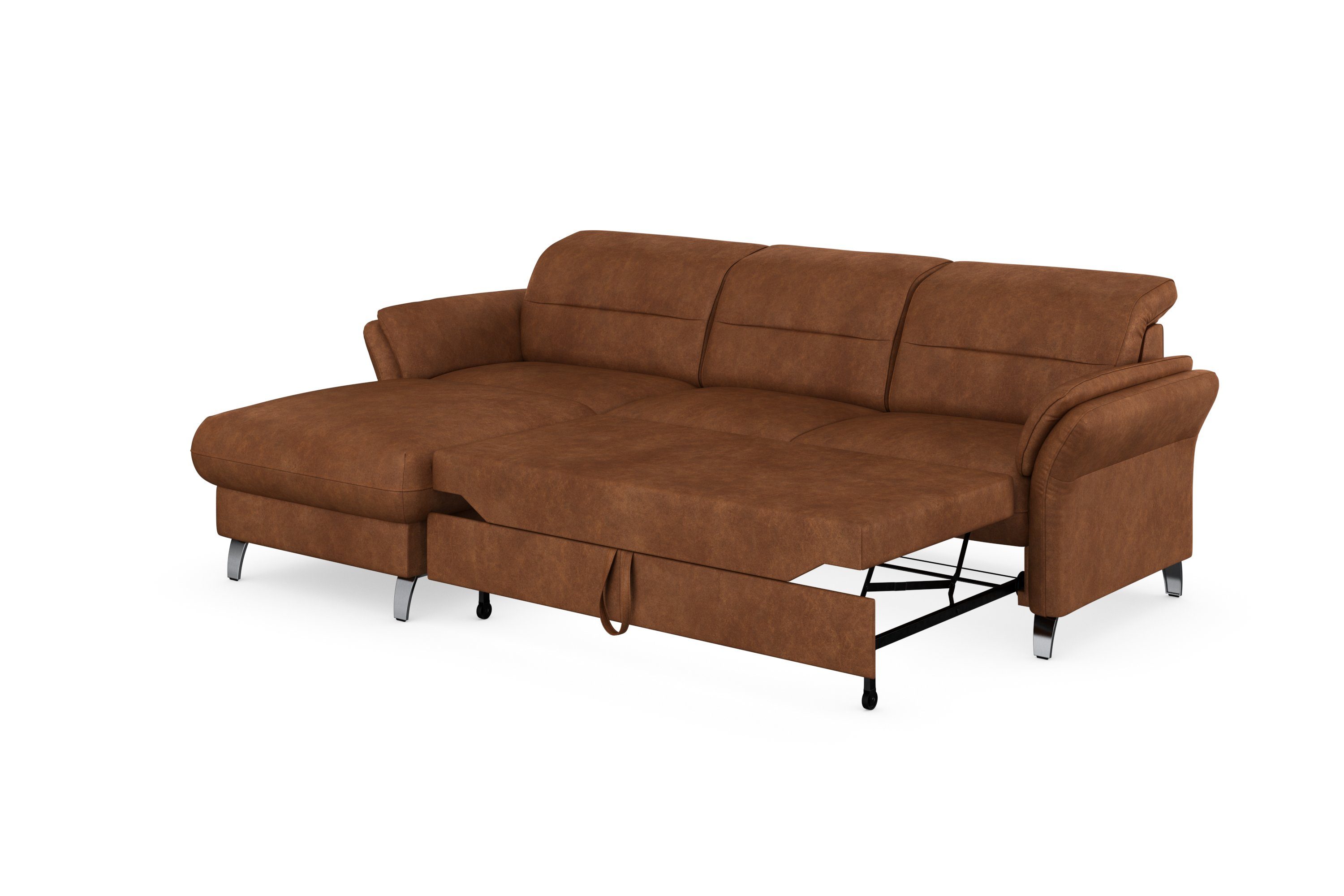 sit&more Hoekbank Grenoble L-vorm met bonnellvering optioneel met bedfunctie, bedlade, arm- en hoofdsteunverstelling