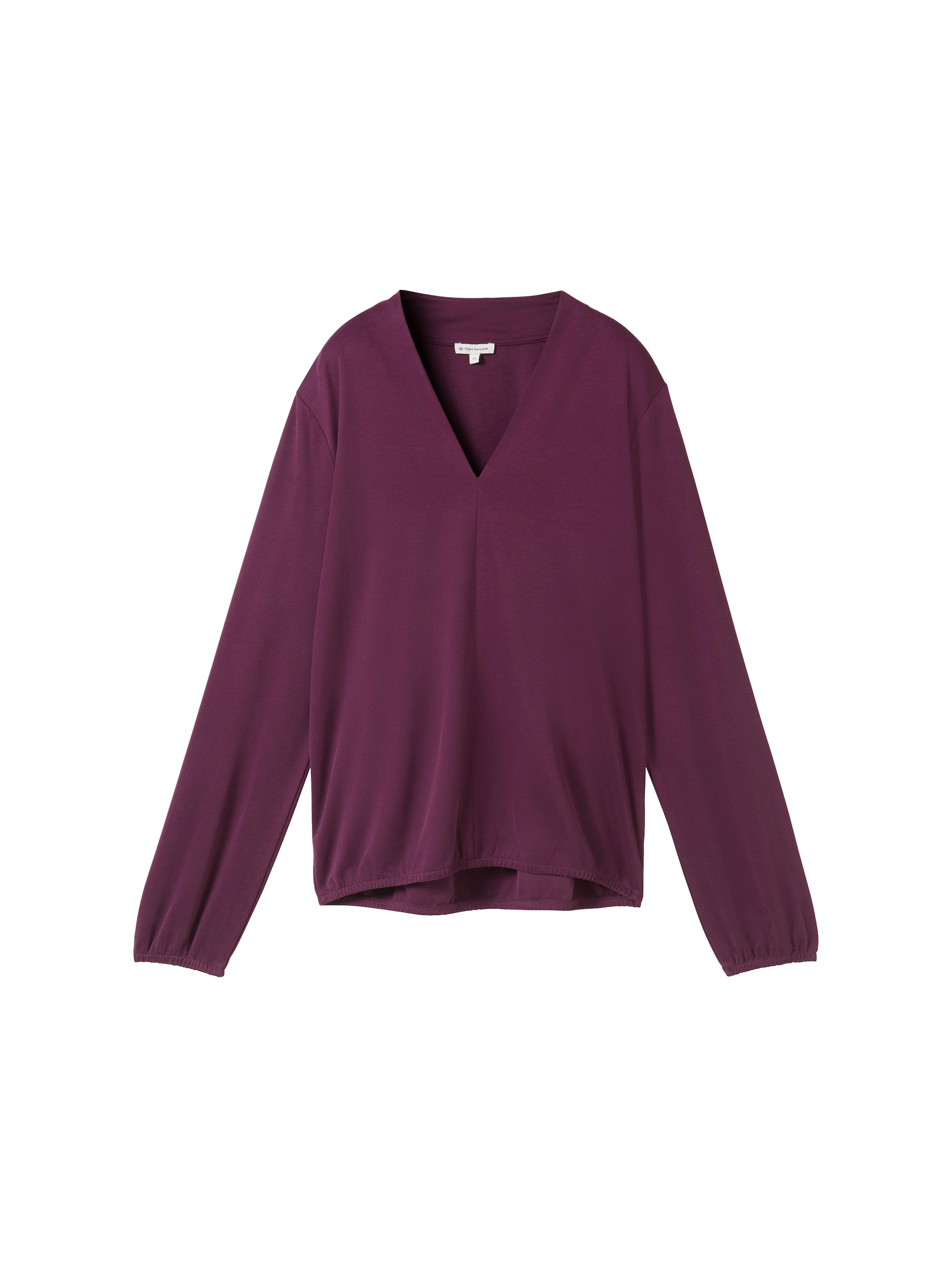Tom Tailor Shirt met lange mouwen met v-hals