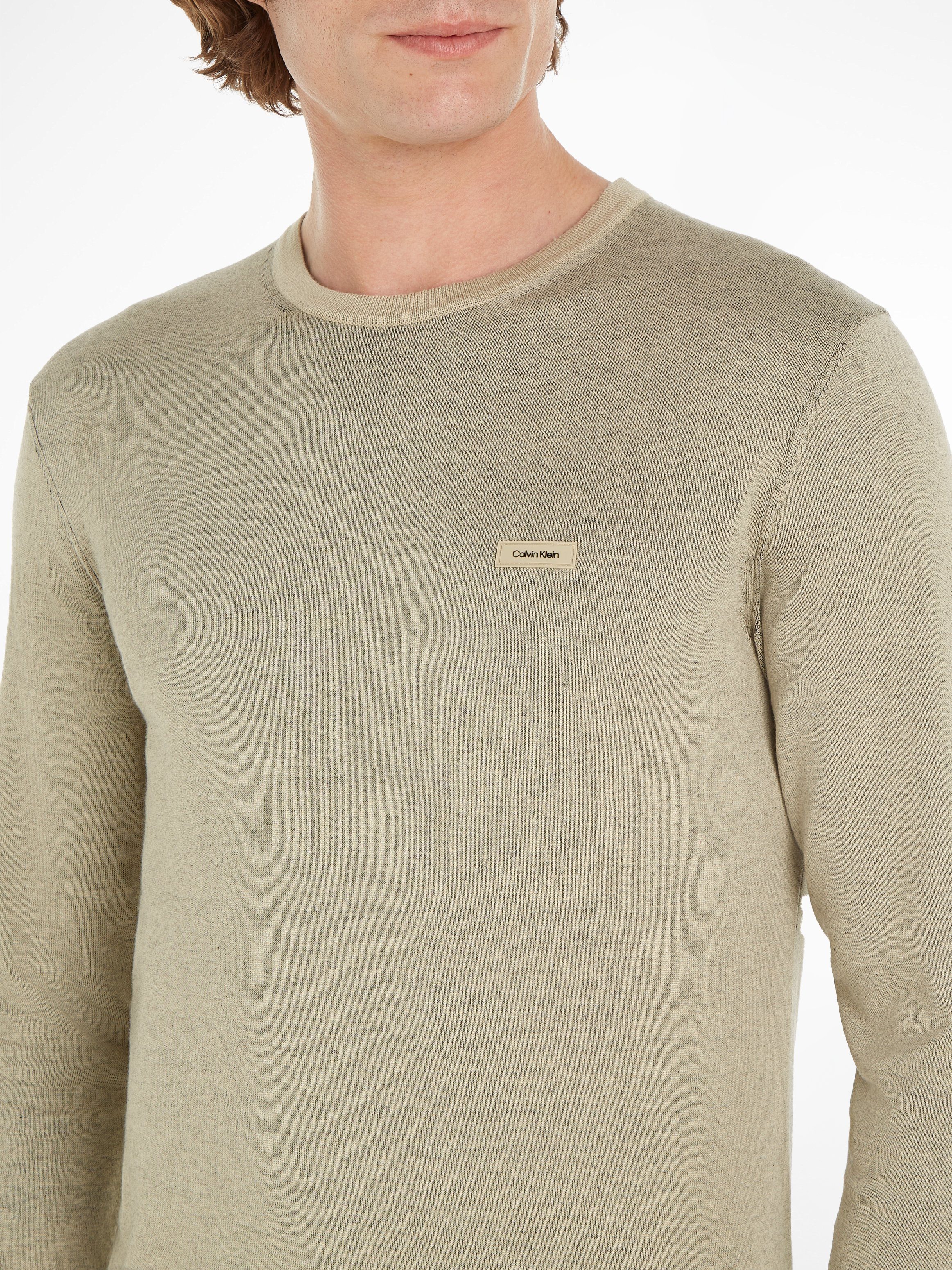 Calvin Klein Trui met ronde hals COTTON SILK BLEND CN SWEATER