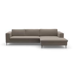 Otto DOMO collection Hoekbank Modica moderne look met royale récamier. ook in cord aanbieding